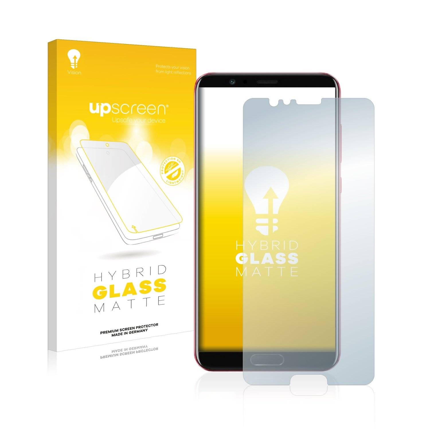 upscreen Flexible Schutz Glas Folie für Honor View 10 Schutzglas 9H Hybridglas Matt Entspiegelt