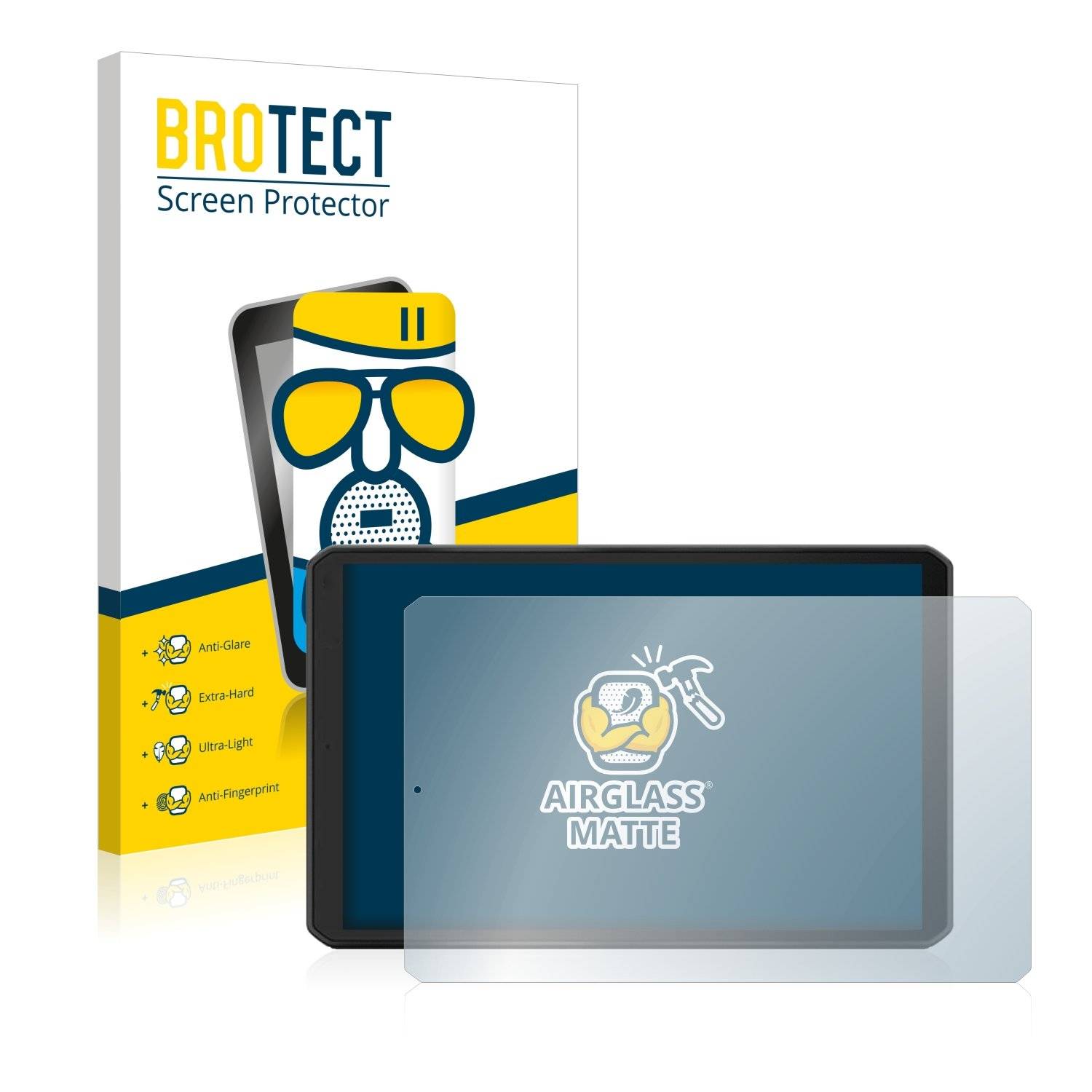 BROTECT AirGlass Flexible Schutz Glas Folie für Garmin dezl LGV810 Matt Entspiegelt