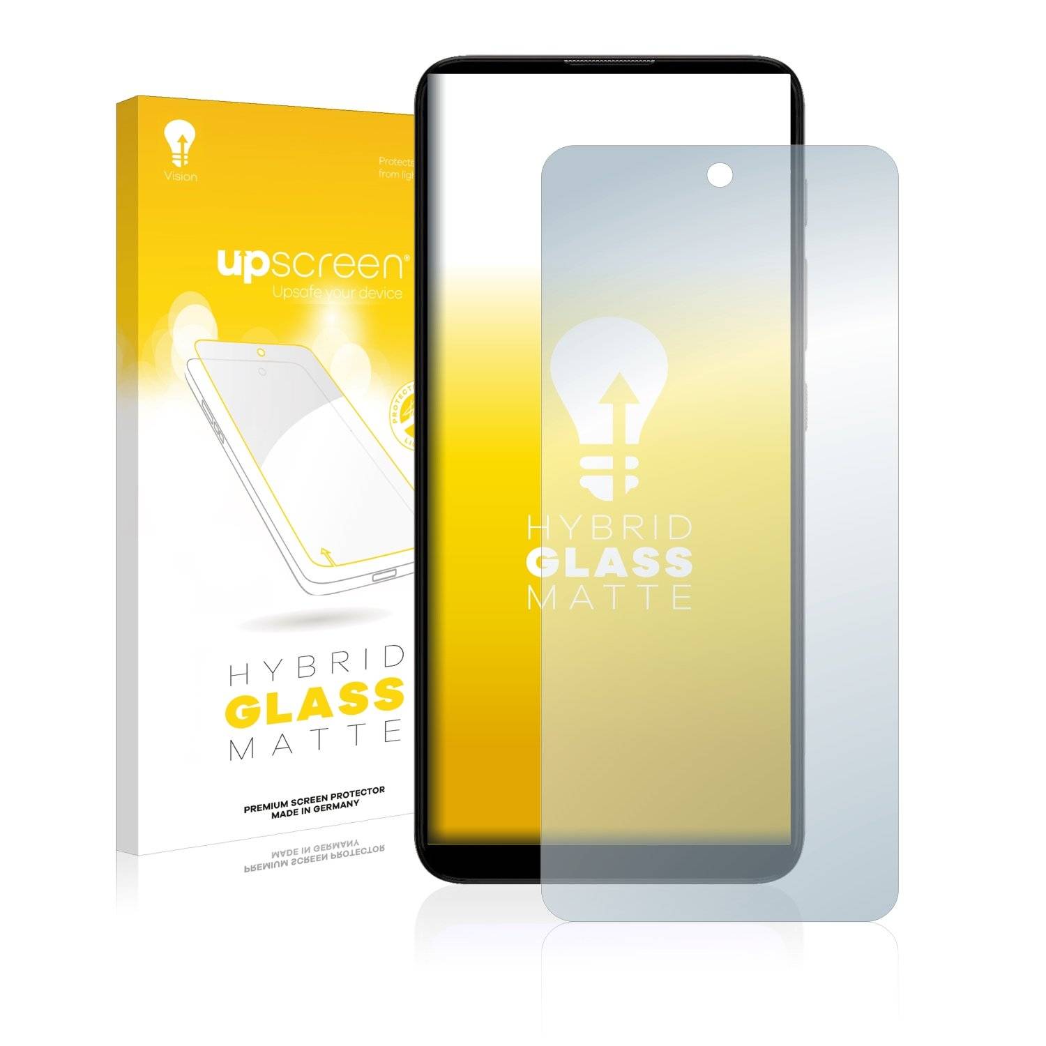 upscreen Flexible Panzerglasfolie für Motorola Moto E40 Schutzglas 9H Hybridglas Matt Entspiegelt