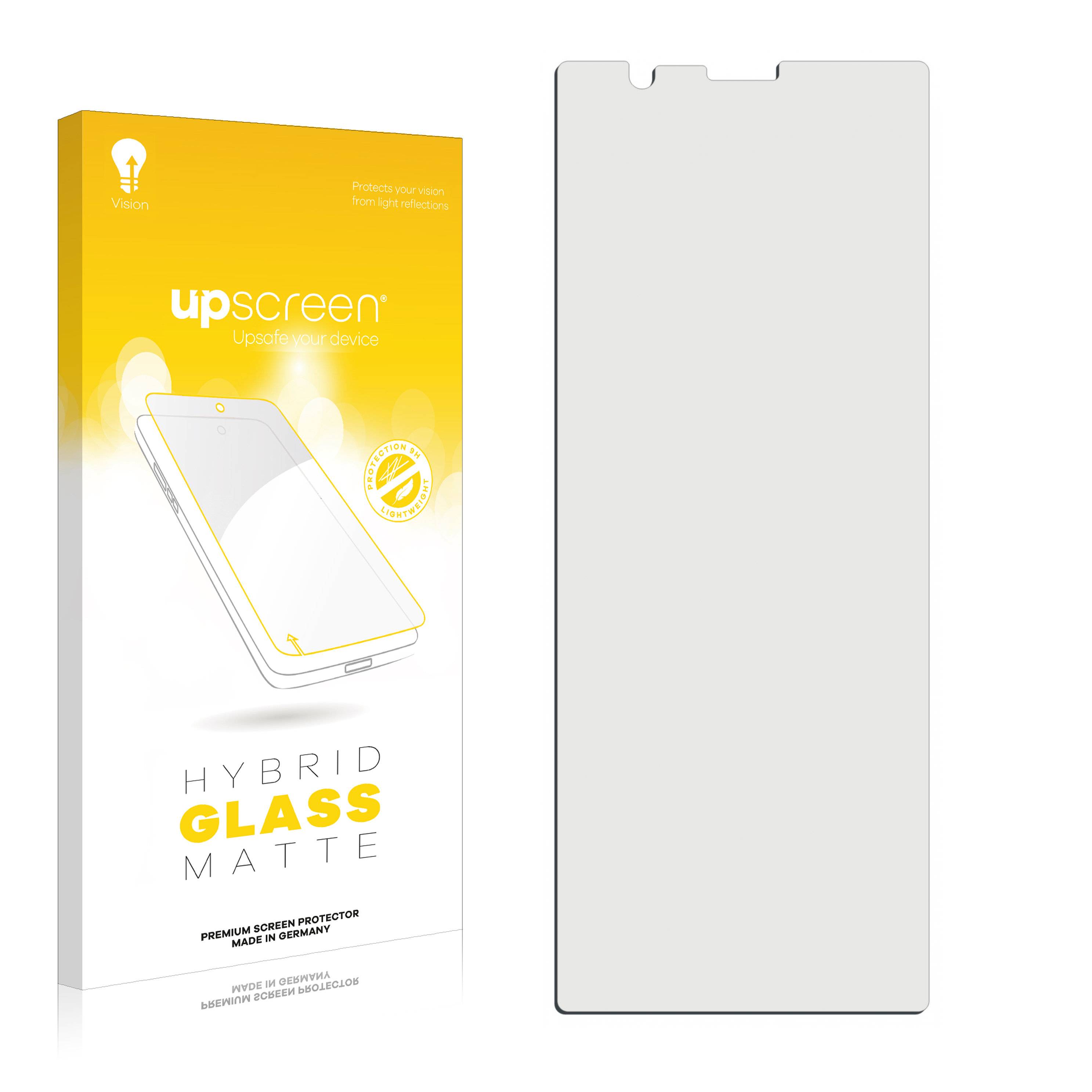 upscreen Flexible Schutz Glas Folie für Sony Xperia 5 Schutzglas 9H Hybridglas Matt Entspiegelt