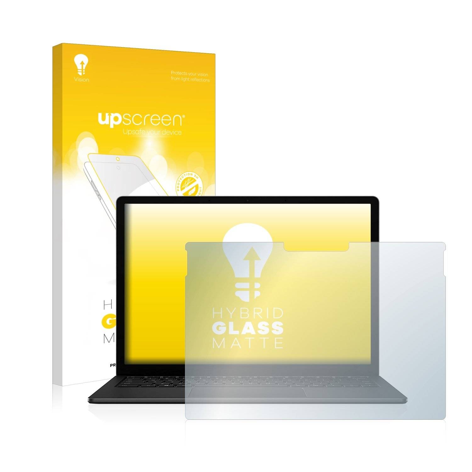 upscreen Flexible Schutz Glas Folie für Microsoft Surface Book 3 13.5" Schutzglas 9H Hybridglas Matt Entspiegelt