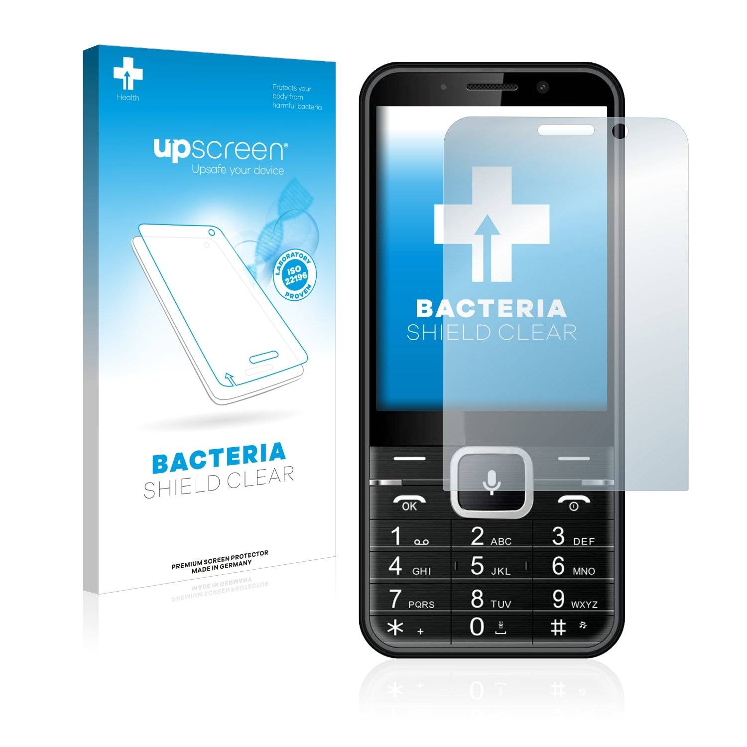 upscreen Schutzfolie für myPhone Up Smart Antibakterielle Folie Klar Anti-Kratzer