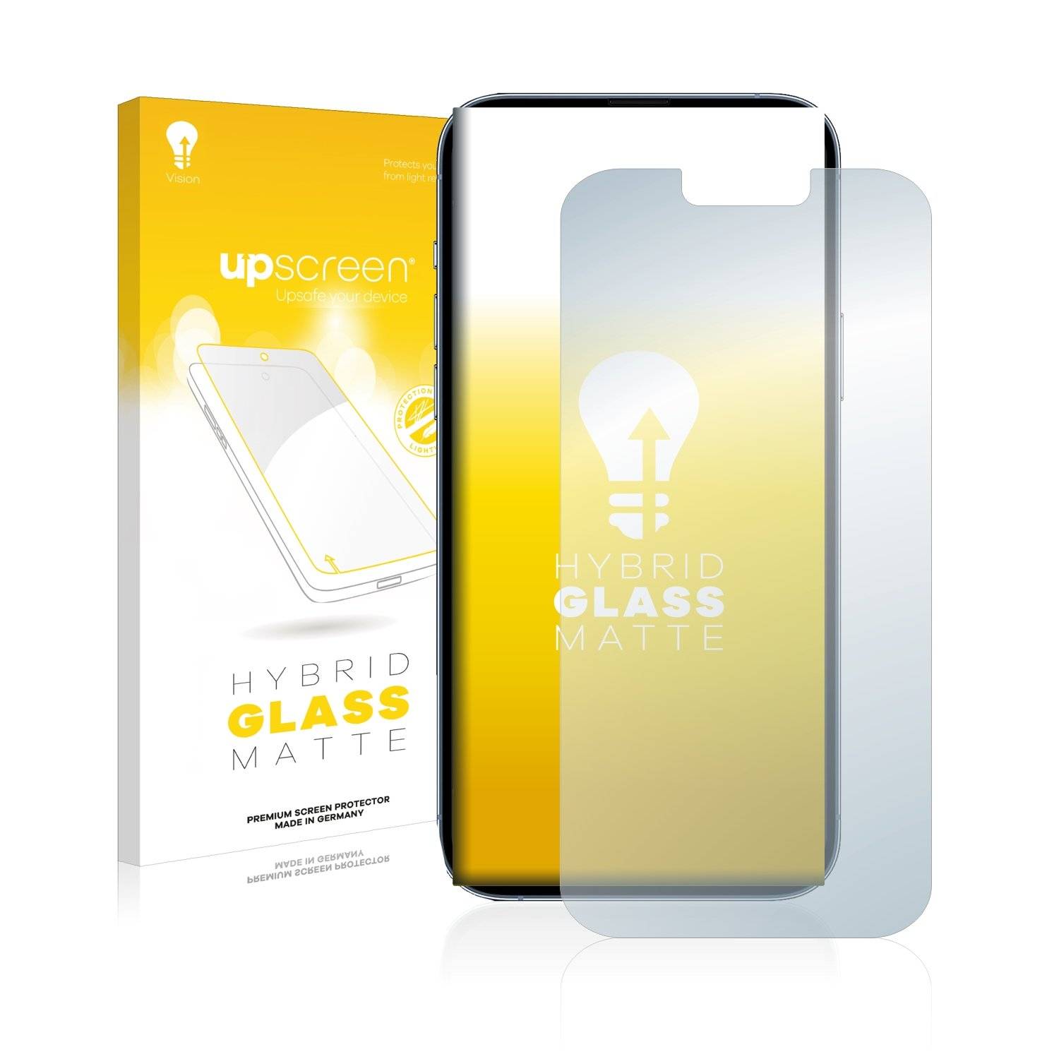 upscreen Flexible Schutz Glas Folie für Apple iPhone 13 Pro Max Schutzglas 9H Hybridglas Matt Entspiegelt