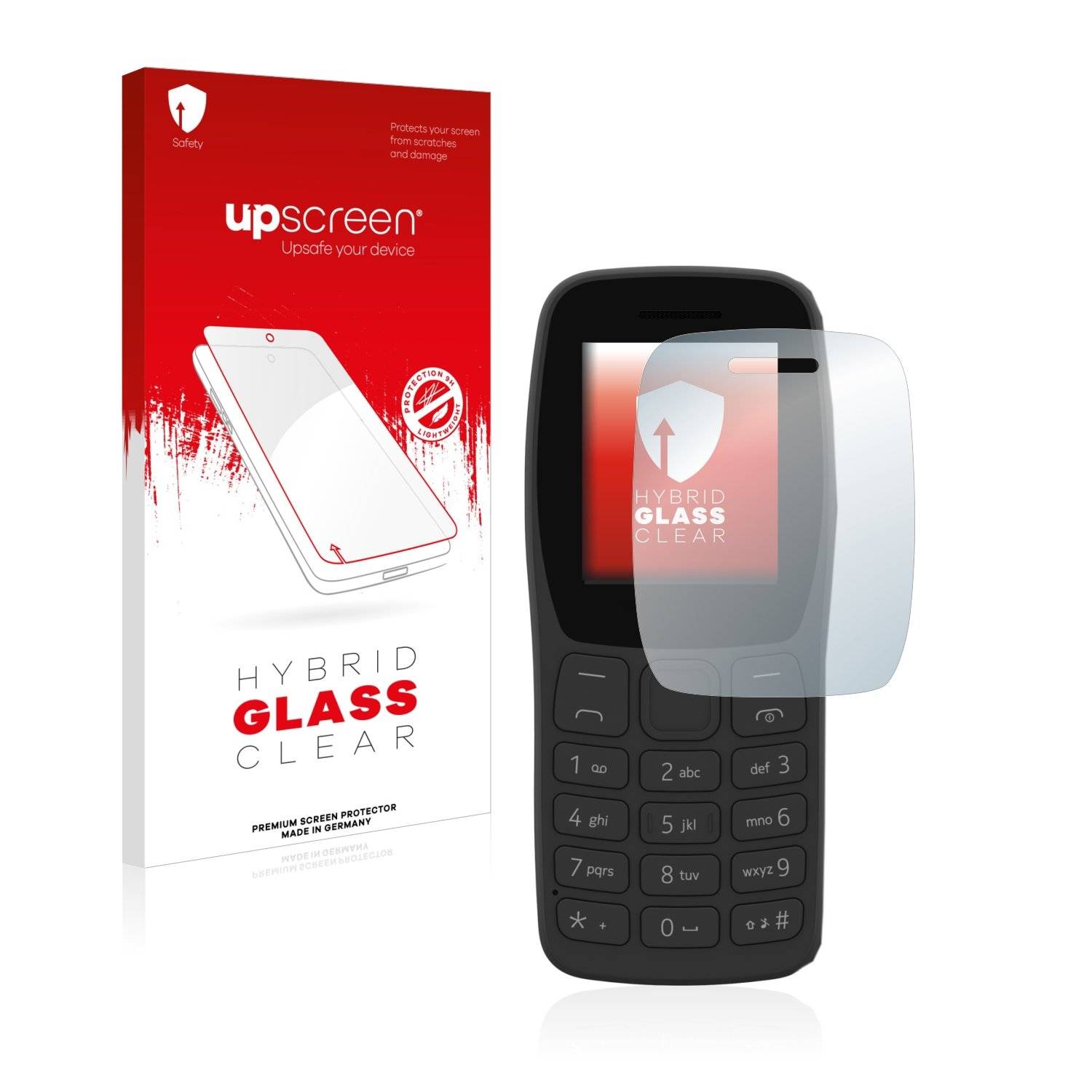 upscreen Flexible Panzerglasfolie für Nokia 110 2022 Schutzglas 9H Hybridglas Klar