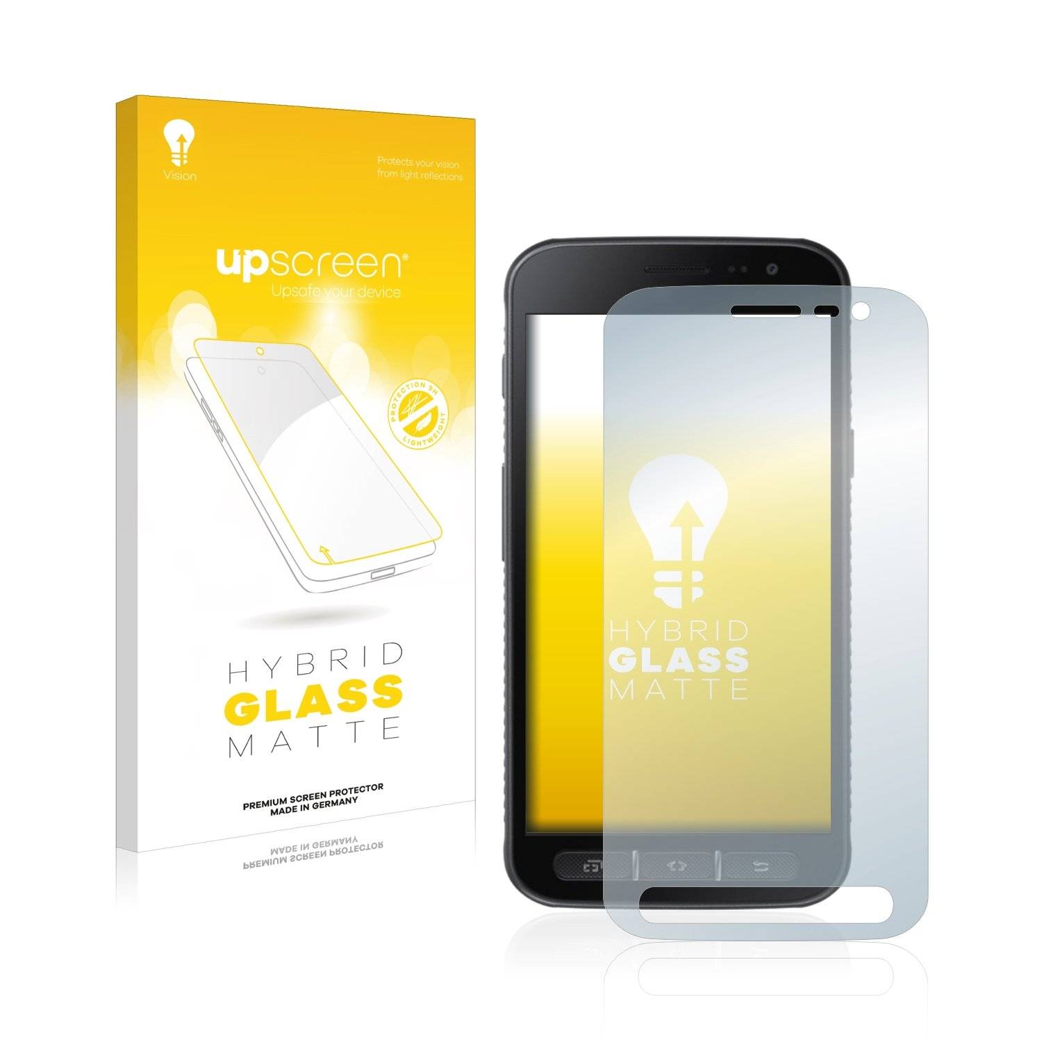 upscreen Hybrid Glas Matt Panzer-Folie für Samsung Galaxy XCover 4s