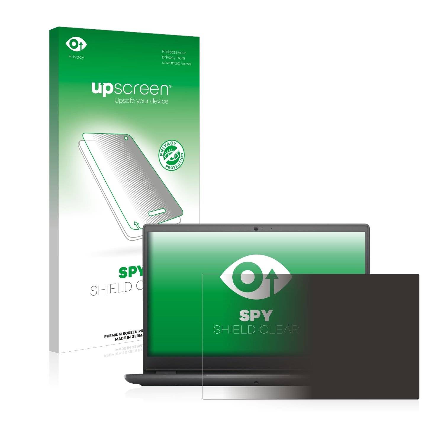 upscreen Blickschutzfolie für Dell Latitude 3410 Anti-Spy Privacy Blaulichtschutz Sichtschutzfolie