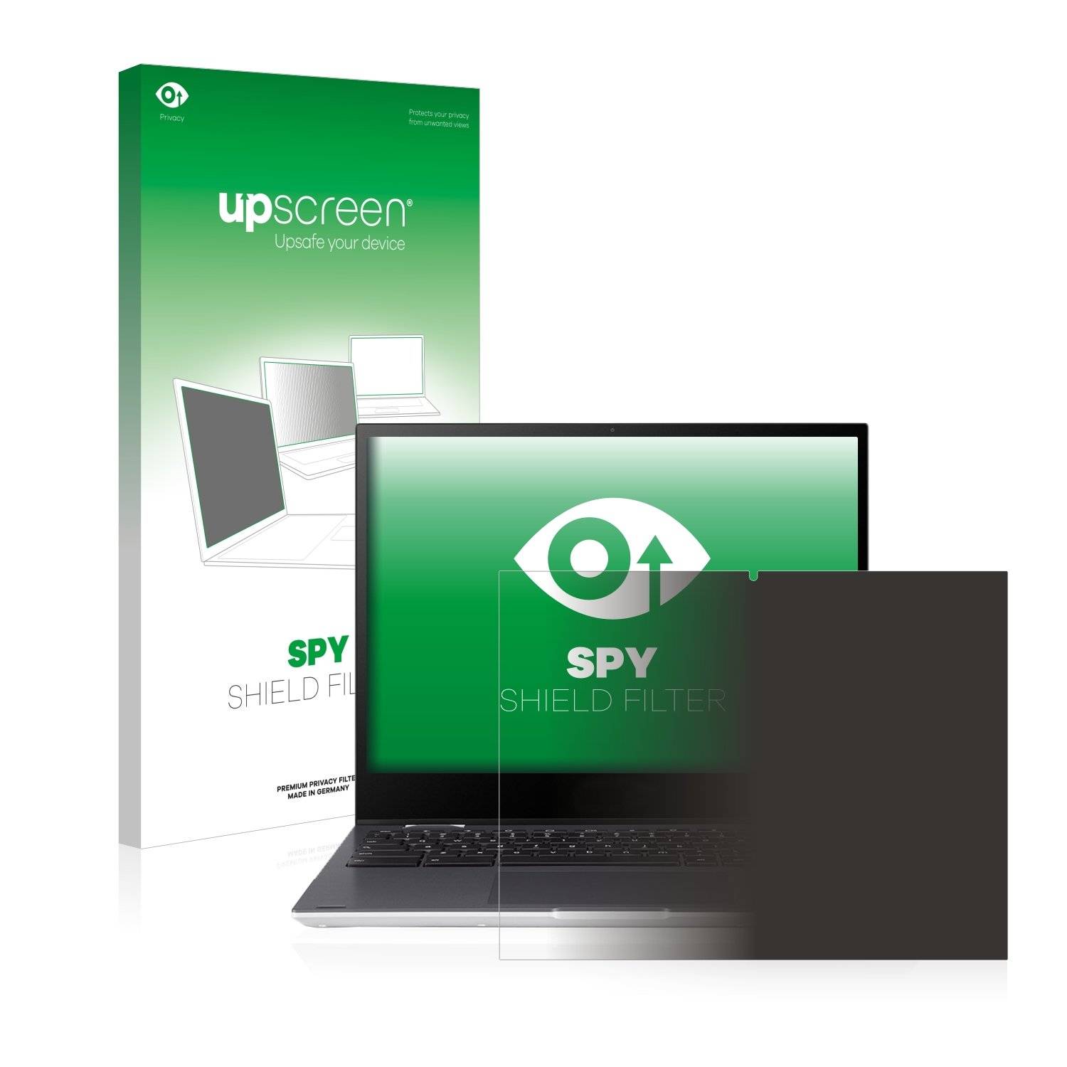 upscreen Spy Shield Filter Premium Blickschutzfilter für Asus Chromebook Flip