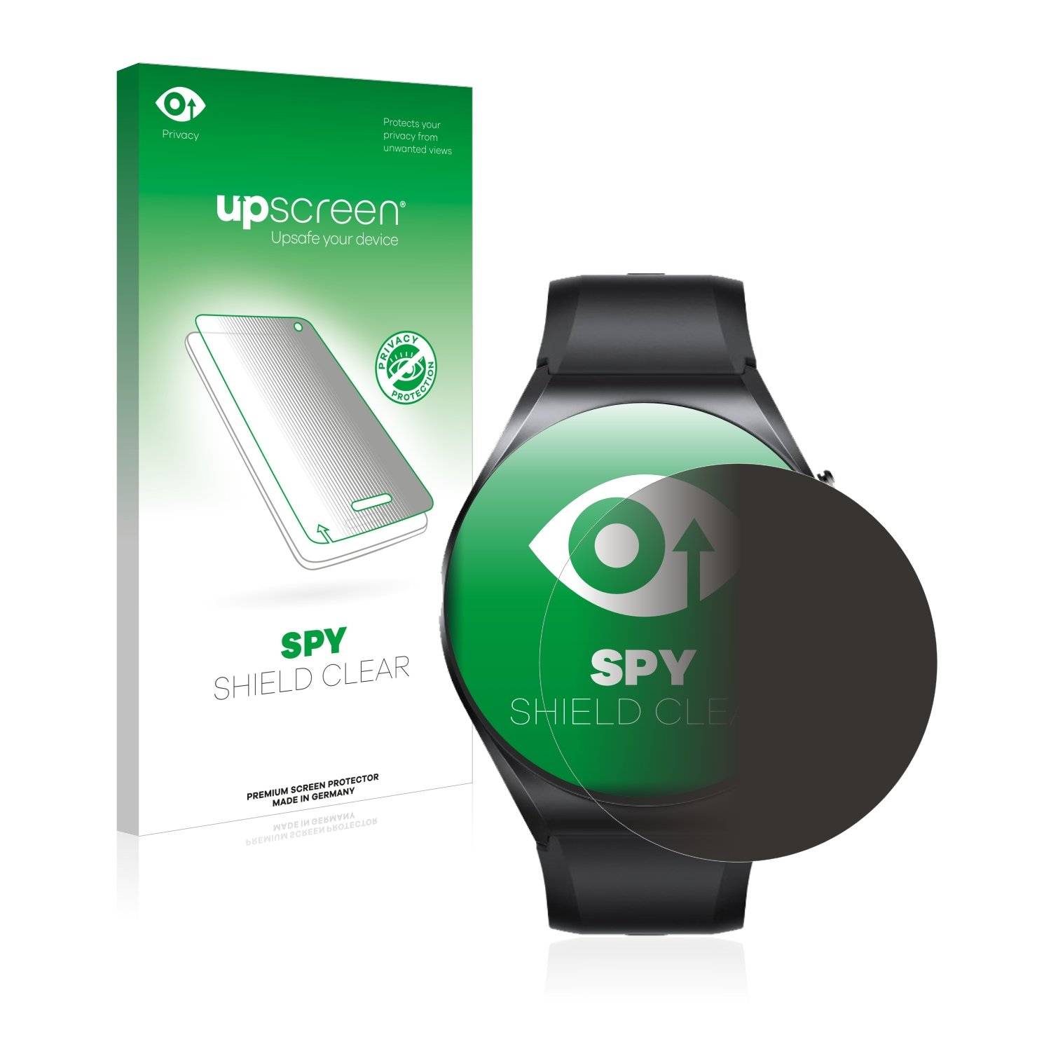 upscreen Spy Shield Clear Premium Blickschutzfolie für Xiaomi Watch S1