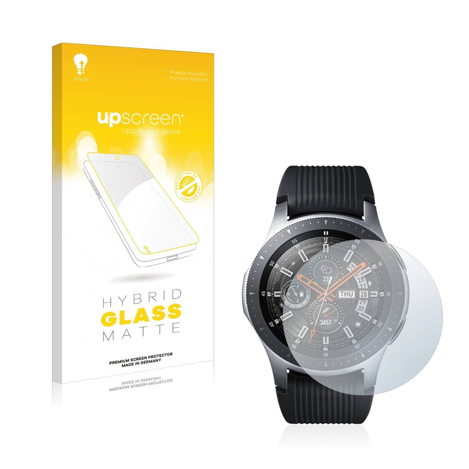 upscreen Hybrid Glas Matt Panzer-Folie für Samsung Galaxy Watch (46 mm)