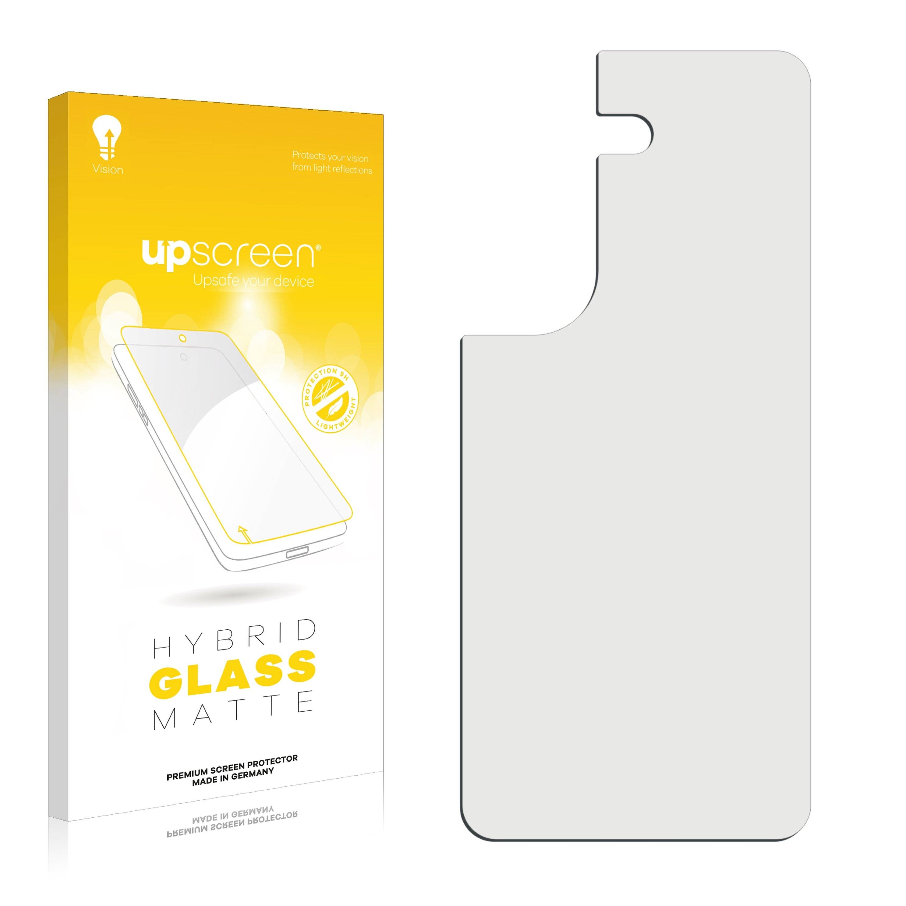 upscreen Flexible Panzerglasfolie für ASUS ZenFone 9 (Rückseite) Schutzglas 9H Hybridglas Matt Entspiegelt