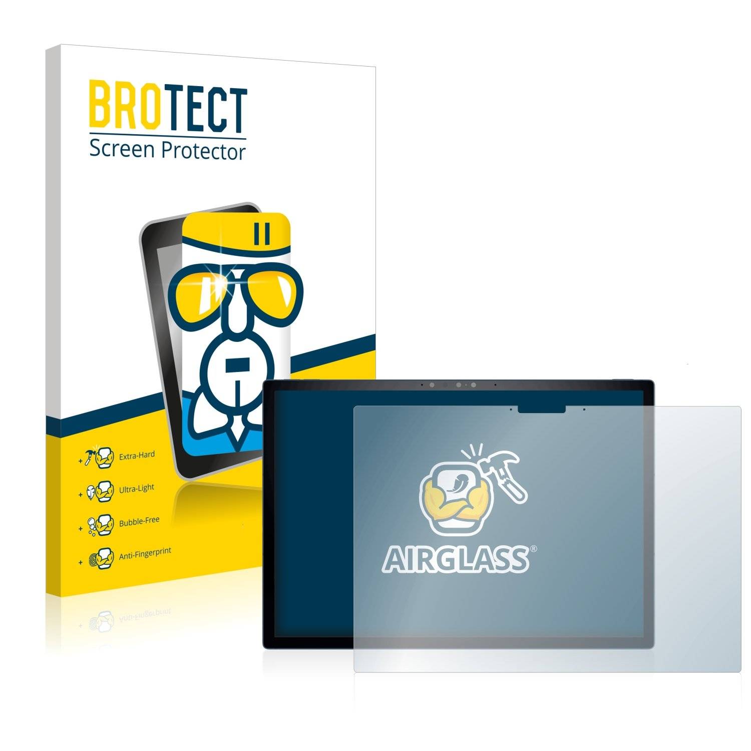 BROTECT AirGlass Flexible Schutz Glas Folie für Dell XPS 13 9315 2-in-1 Klar Transparent