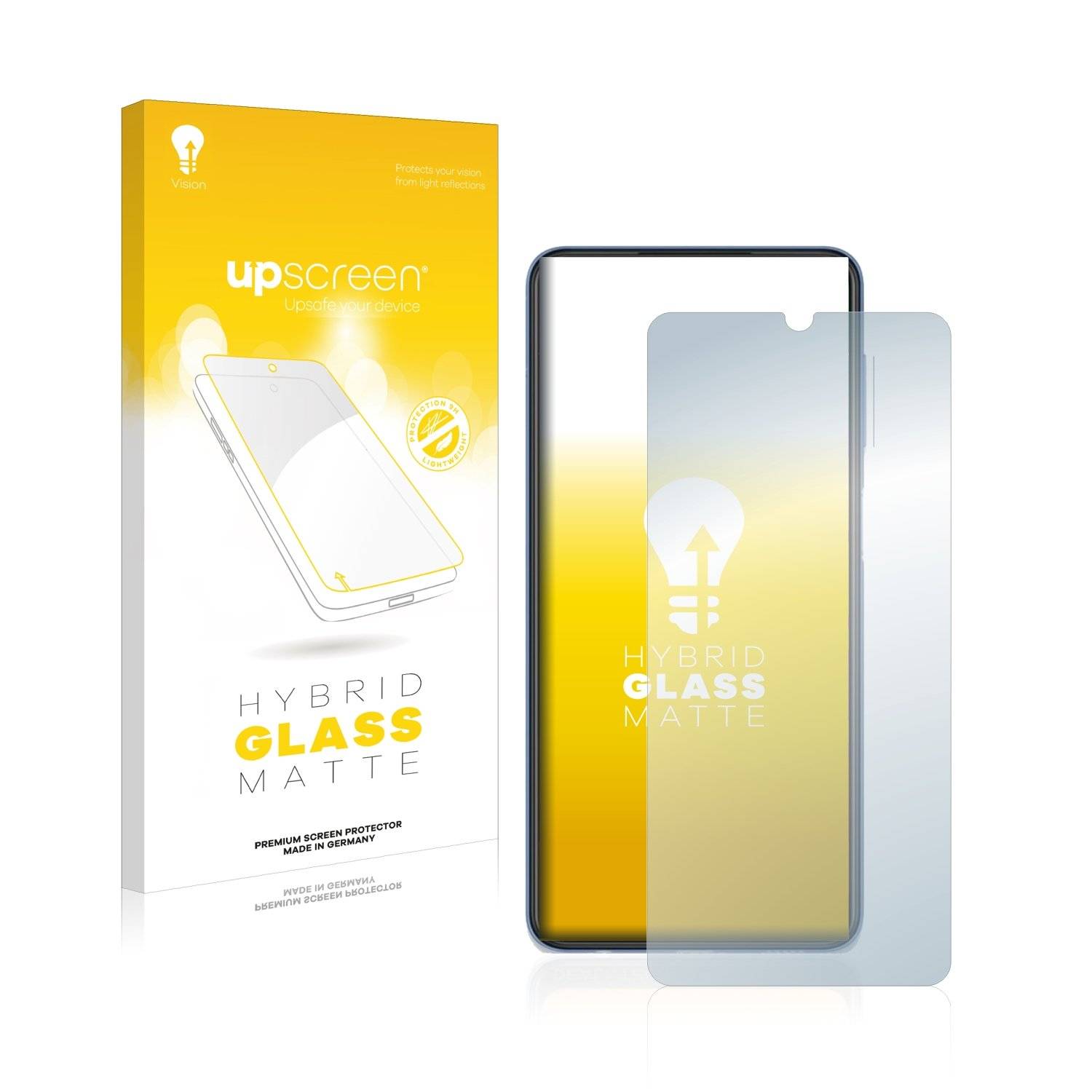 upscreen Flexible Schutz Glas Folie für Samsung Galaxy M22 Schutzglas 9H Hybridglas Matt Entspiegelt