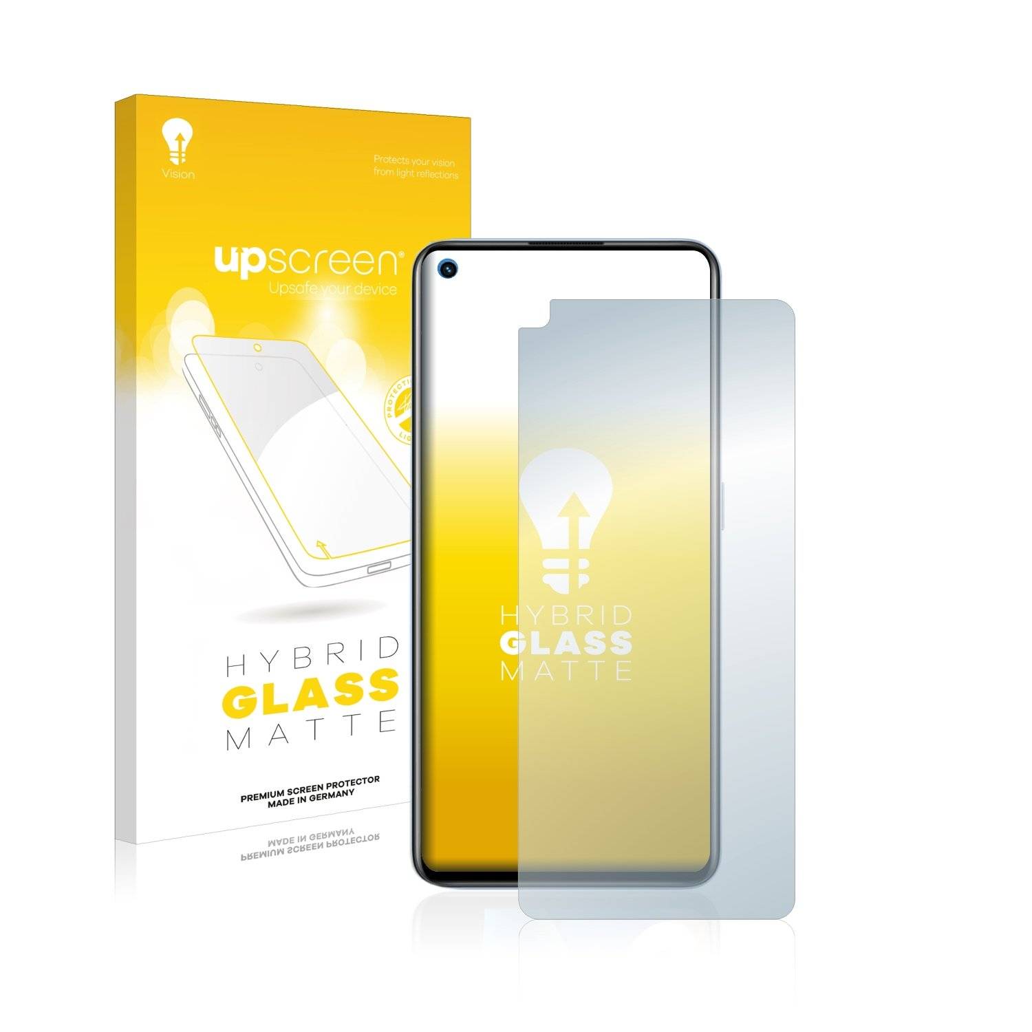 upscreen Flexible Panzerglasfolie für realme GT Neo 2 Schutzglas 9H Hybridglas Matt Entspiegelt