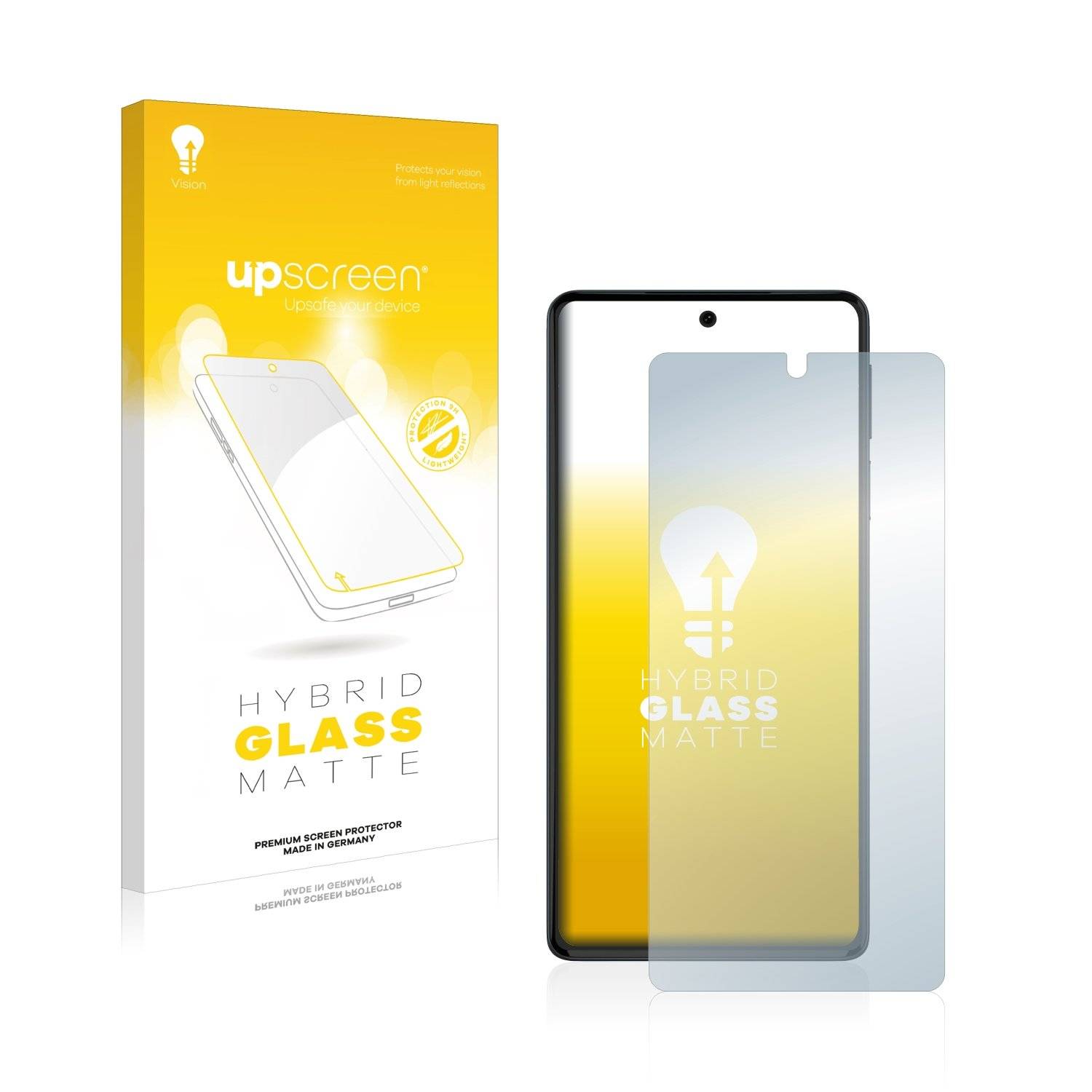upscreen Flexible Schutz Glas Folie für Motorola Edge 30 Pro Schutzglas 9H Hybridglas Matt Entspiegelt