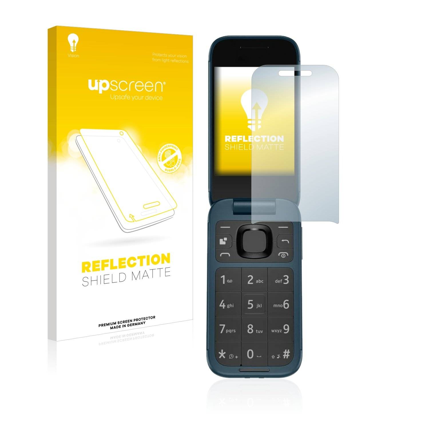 upscreen Schutzfolie für Nokia 2660 Flip Folie Matt Entspiegelt Anti-Reflex