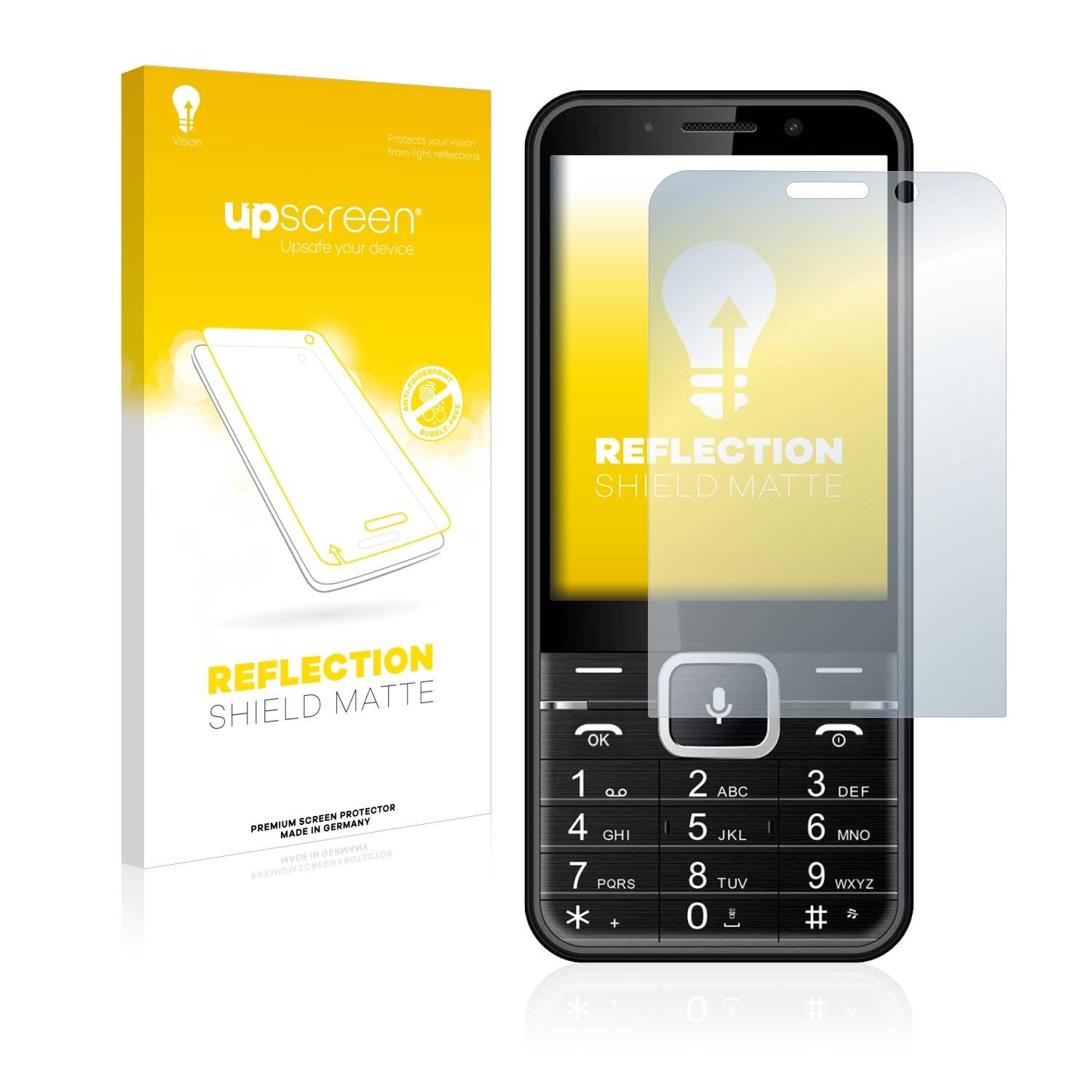 upscreen Schutzfolie für myPhone Up Smart Folie Matt Entspiegelt Anti-Reflex