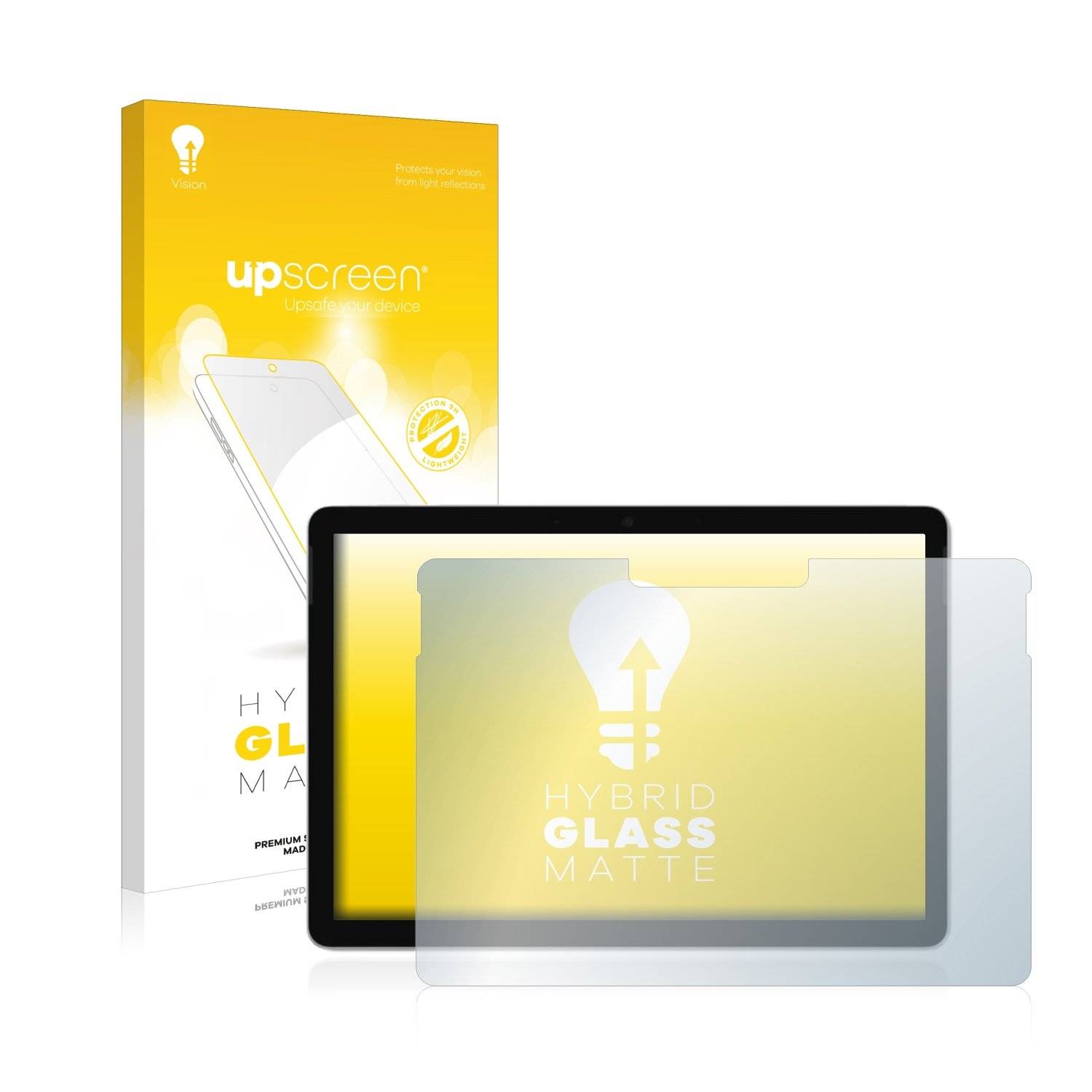 upscreen Flexible Schutz Glas Folie für Microsoft Surface Go 2 10.5" Schutzglas 9H Hybridglas Matt Entspiegelt