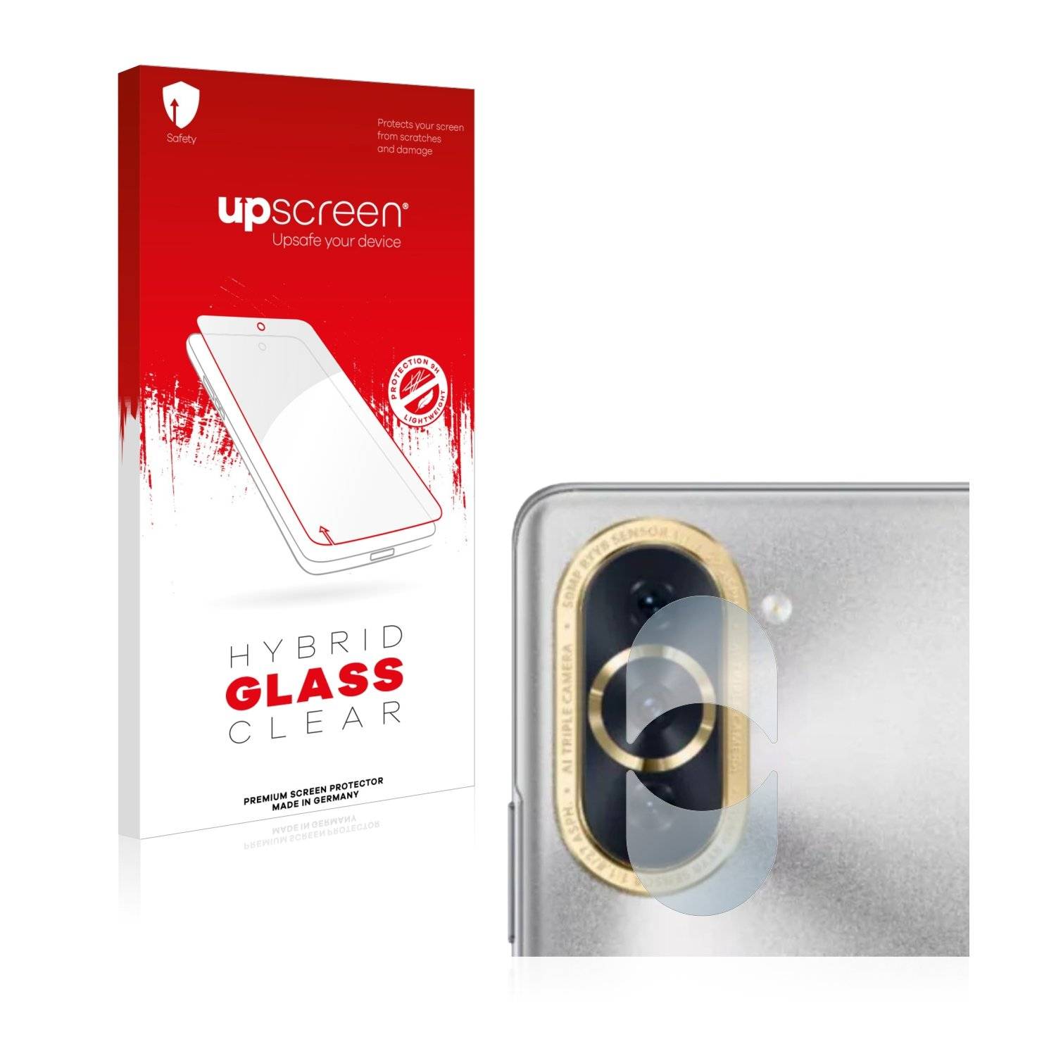upscreen Flexible Schutz Glas Folie für Huawei Nova 10 Pro (NUR Kameraschutz) Schutzglas 9H Hybridglas Klar