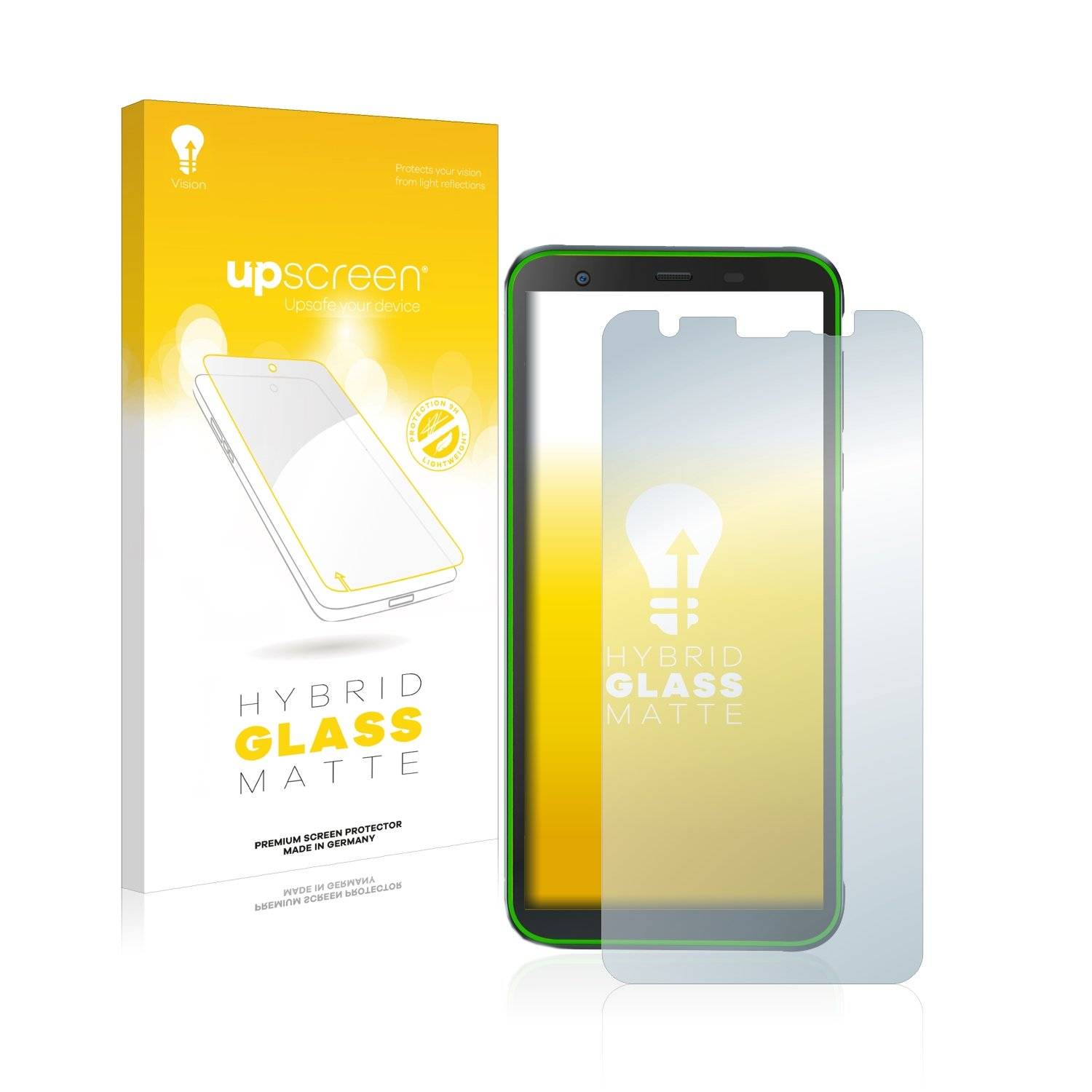 upscreen Flexible Panzerglasfolie für Blackview BV6300 Pro Schutzglas 9H Hybridglas Matt Entspiegelt