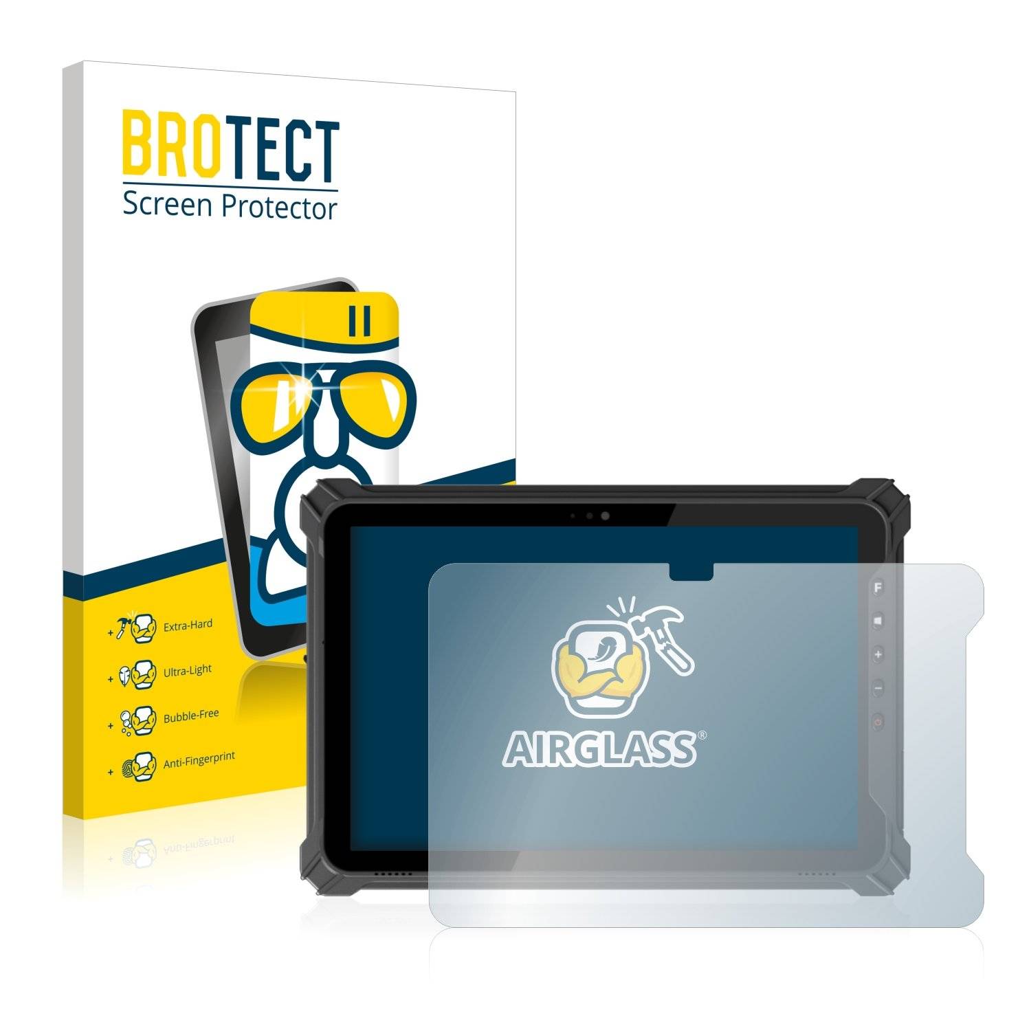 BROTECT AirGlass Flexible Schutz Glas Folie für Werock Rocktab S510 Klar Transparent