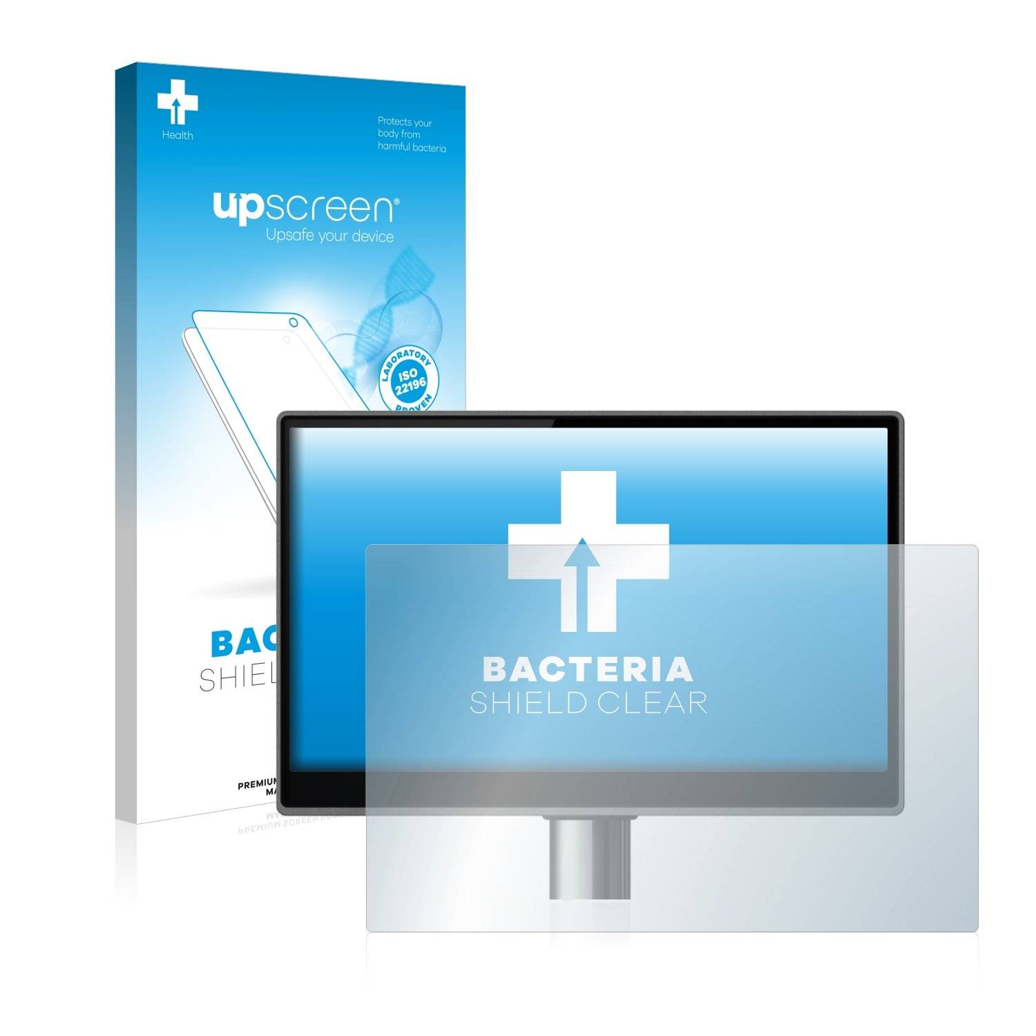 upscreen Bacteria Shield Clear Premium Antibakterielle Displayschutzfolie für ads-tec