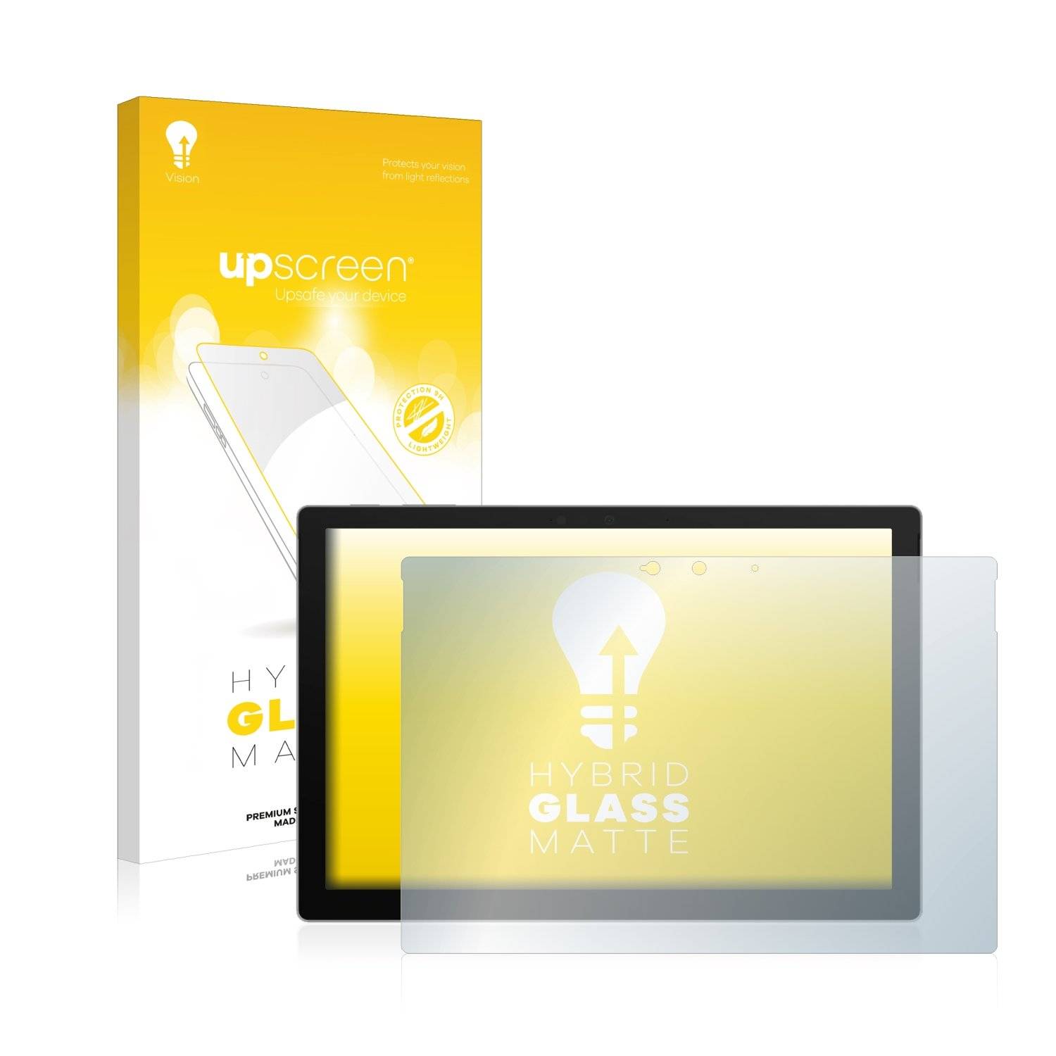 upscreen Flexible Schutz Glas Folie für Microsoft Surface Pro 7 Plus Schutzglas 9H Hybridglas Matt Entspiegelt