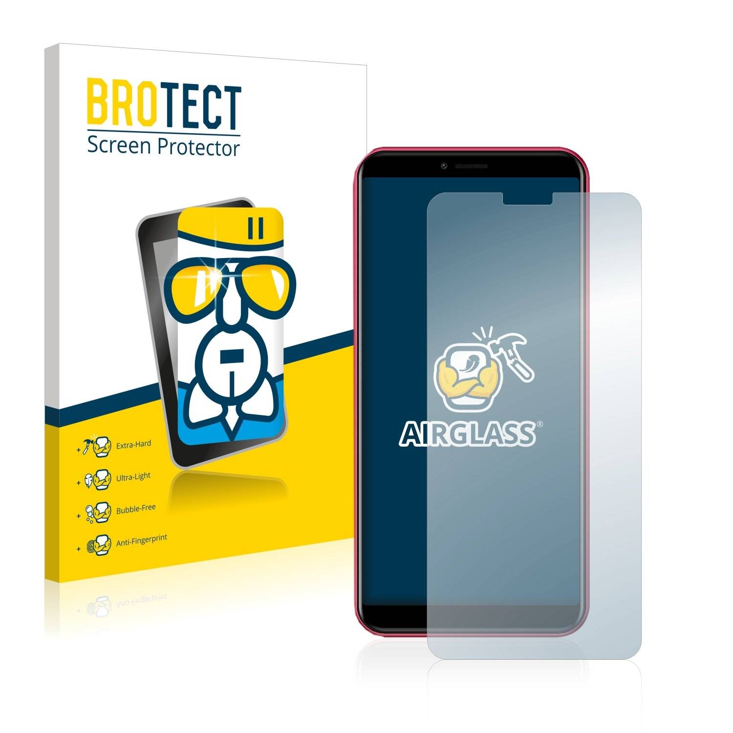 BROTECT AirGlass Flexible Schutz Glas Folie für EL 6C Klar Transparent