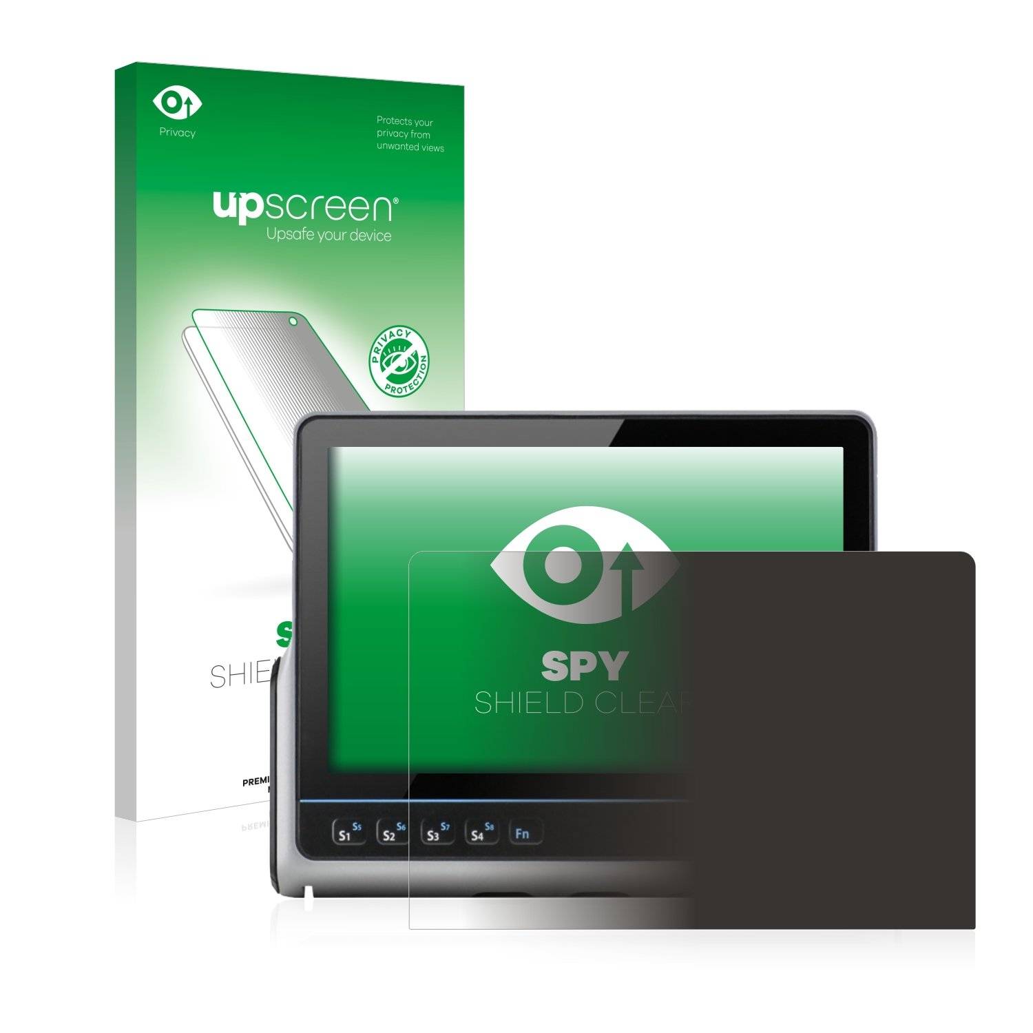 upscreen Spy Shield Clear Premium Blickschutzfolie für ads-tec