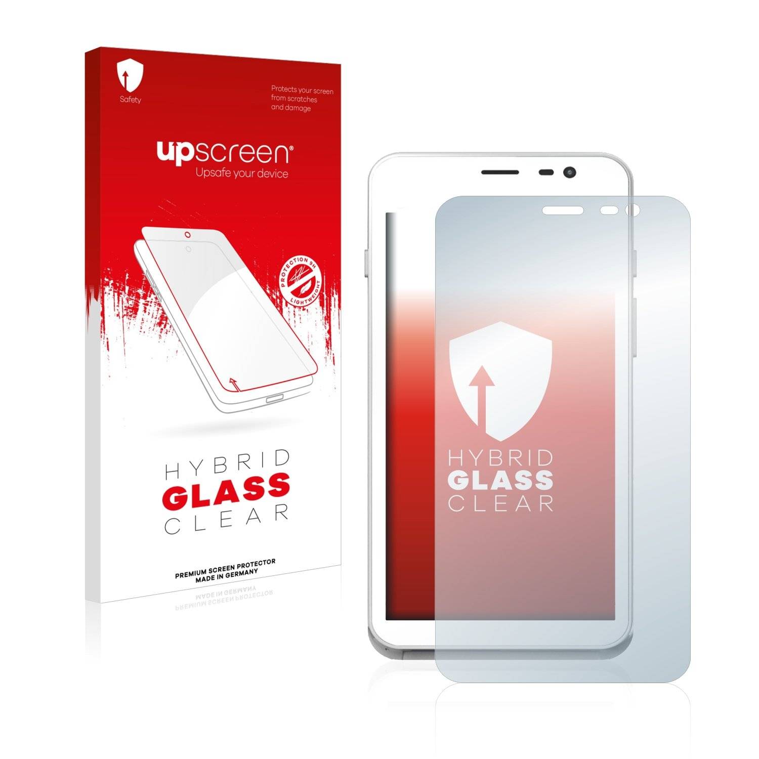 upscreen Flexible Schutz Glas Folie für Pax A77 Schutzglas 9H Hybridglas Klar