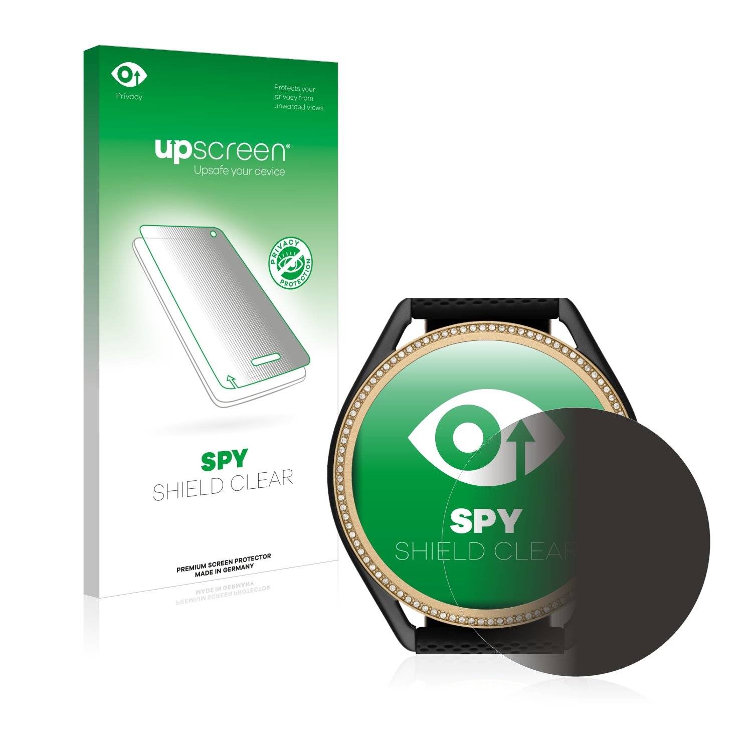 upscreen Spy Shield Clear Premium Blickschutzfolie für Michael Kors Access MKGO Gen 5E MKT