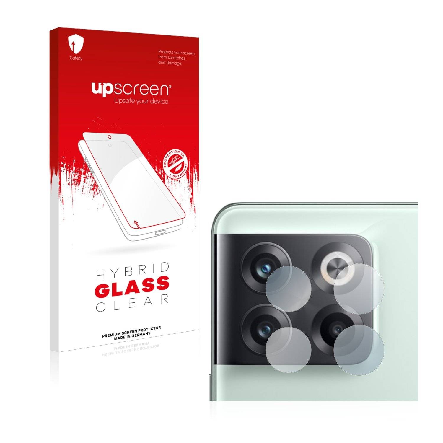 upscreen Flexible Schutz Glas Folie für OnePlus 10T 5G (NUR Kameraschutz) Schutzglas 9H Hybridglas Klar