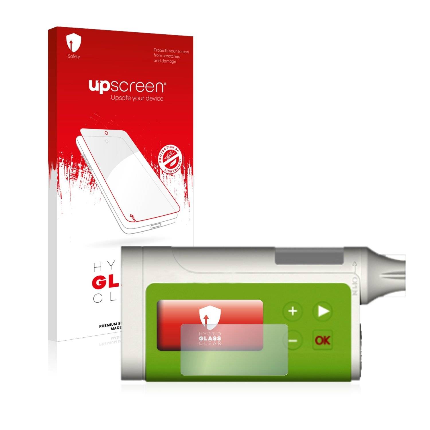 upscreen Flexible Schutz Glas Folie für Dana Diabecare RS Schutzglas 9H Hybridglas Klar