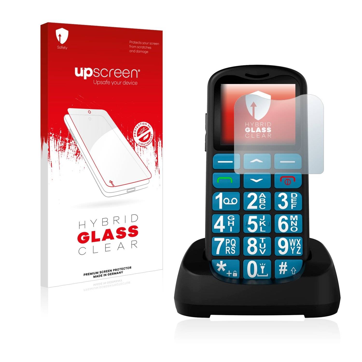 upscreen Flexible Panzerglasfolie für Uleway G180 Schutzglas 9H Hybridglas Klar