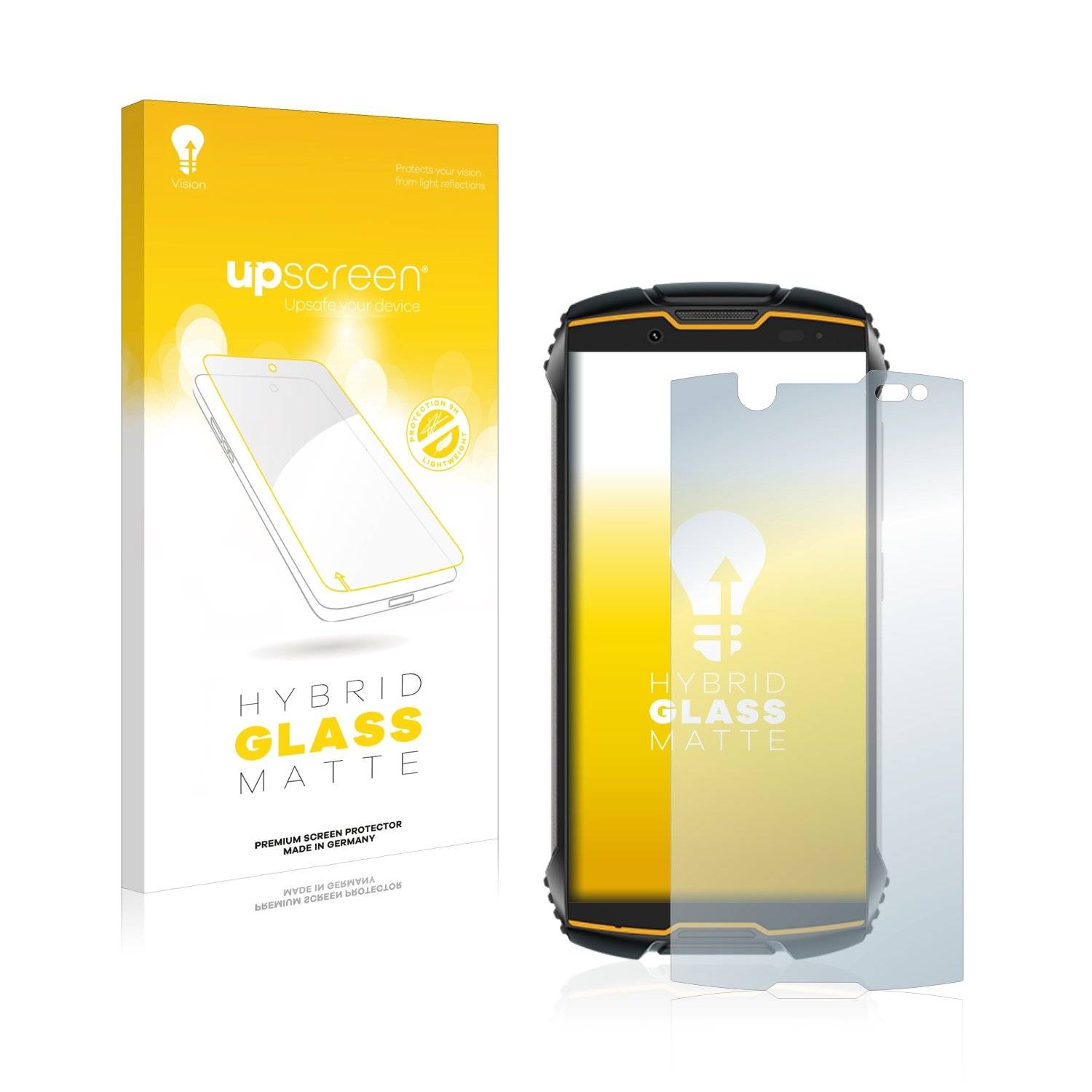 upscreen Flexible Panzerglasfolie für Cubot King Kong Mini Schutzglas 9H Hybridglas Matt Entspiegelt