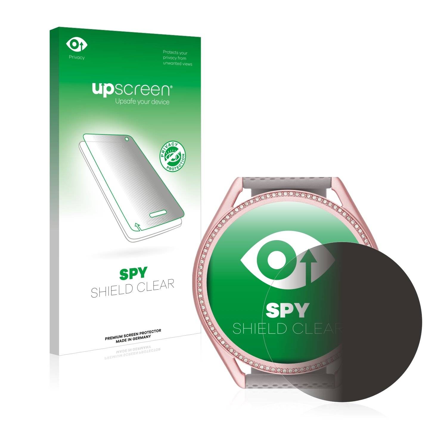 upscreen Spy Shield Clear Premium Blickschutzfolie für Michael Kors Access MKGO Gen 5E MKT