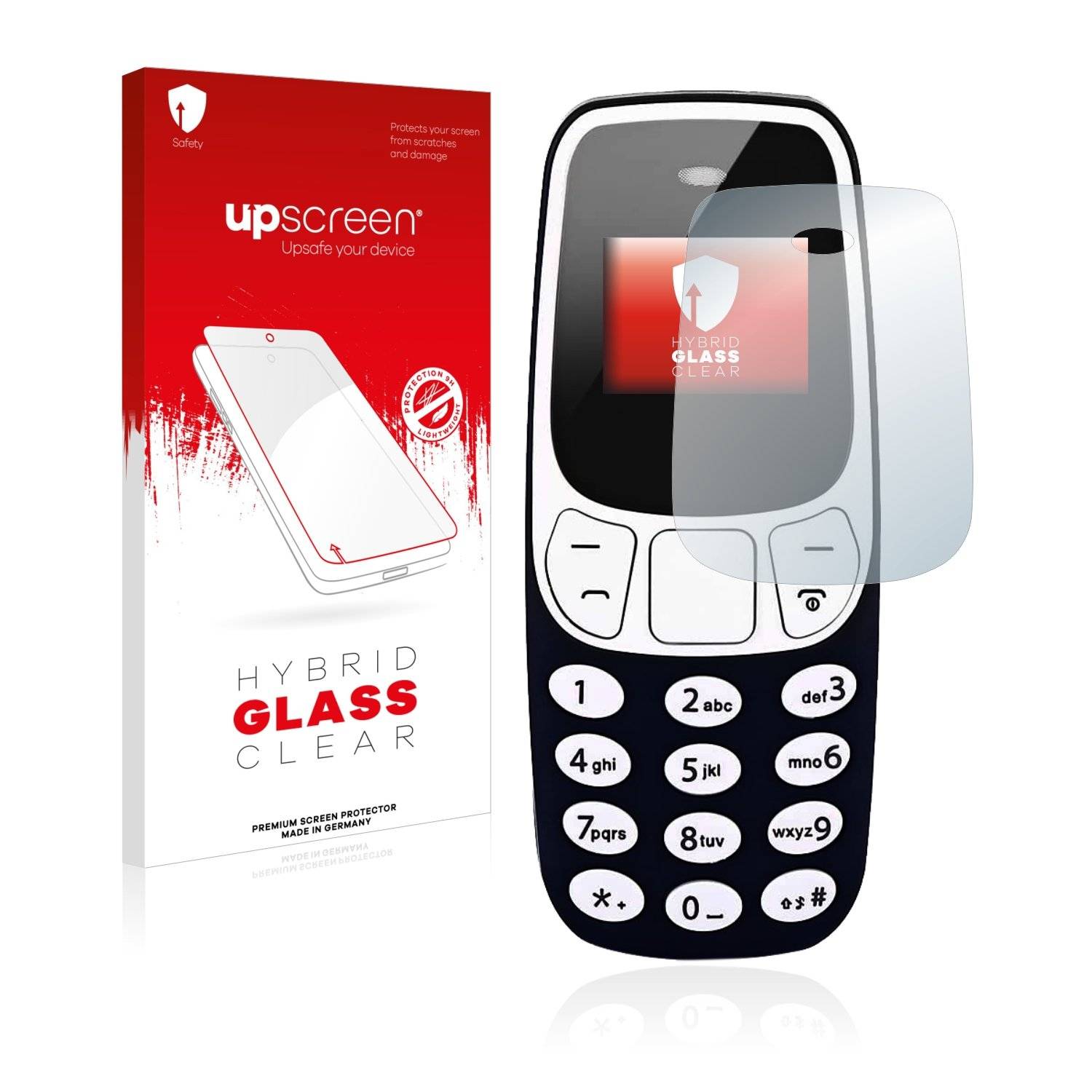 upscreen Flexible Panzerglasfolie für L8star BM10 Schutzglas 9H Hybridglas Klar
