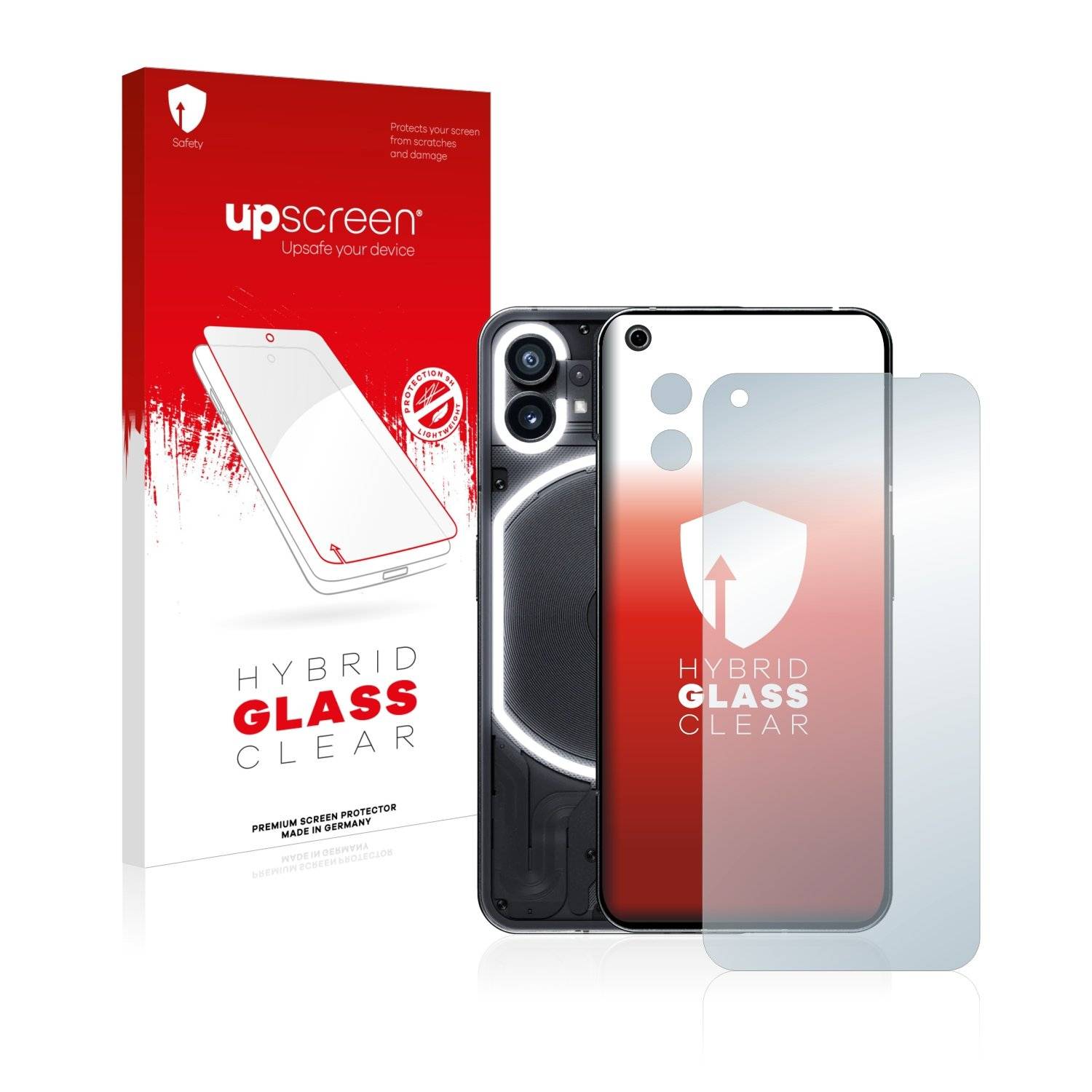 upscreen Flexible Schutz Glas Folie für Nothing Phone (1) (Display+Kamera) Schutzglas 9H Hybridglas Klar