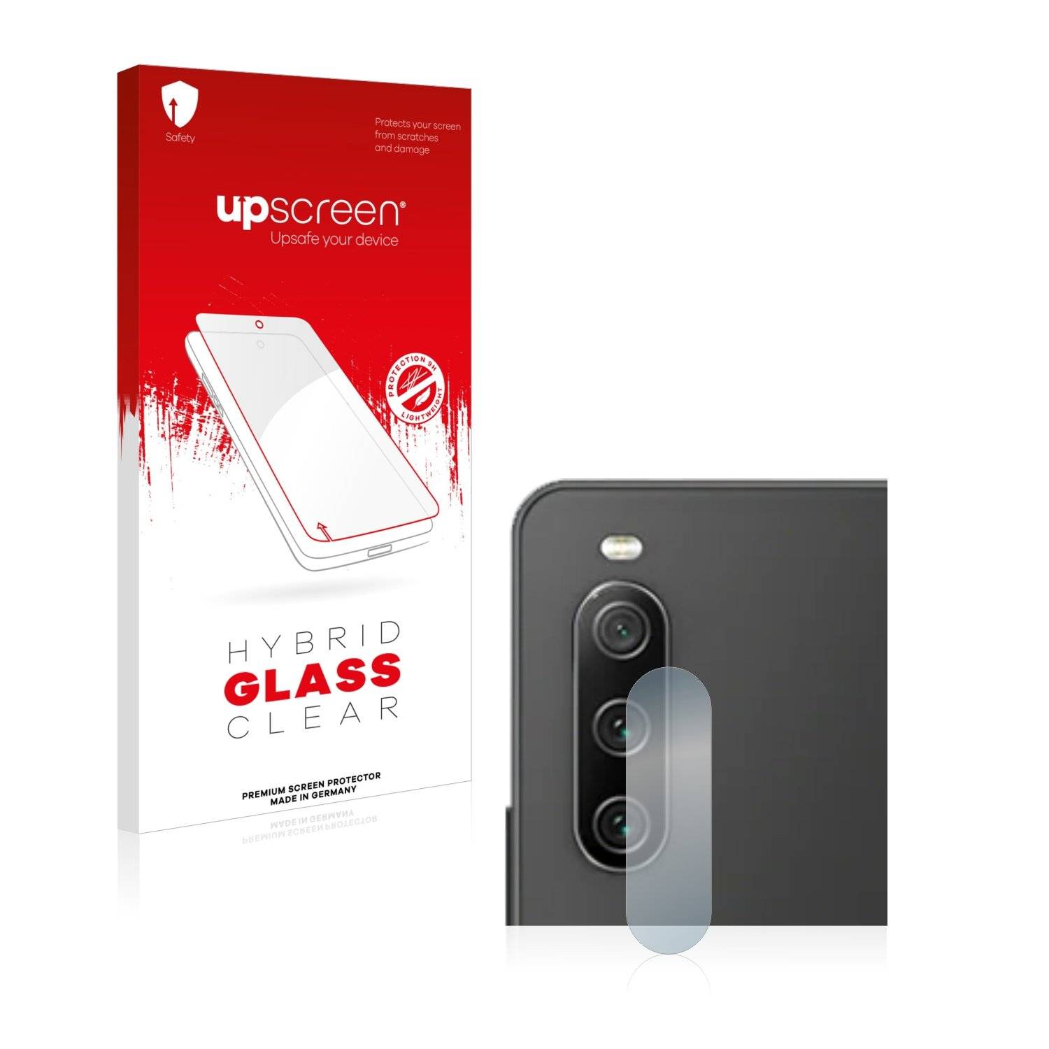 upscreen Flexible Schutz Glas Folie für Sony Xperia 10 IV (NUR Kameraschutz) Schutzglas 9H Hybridglas Klar