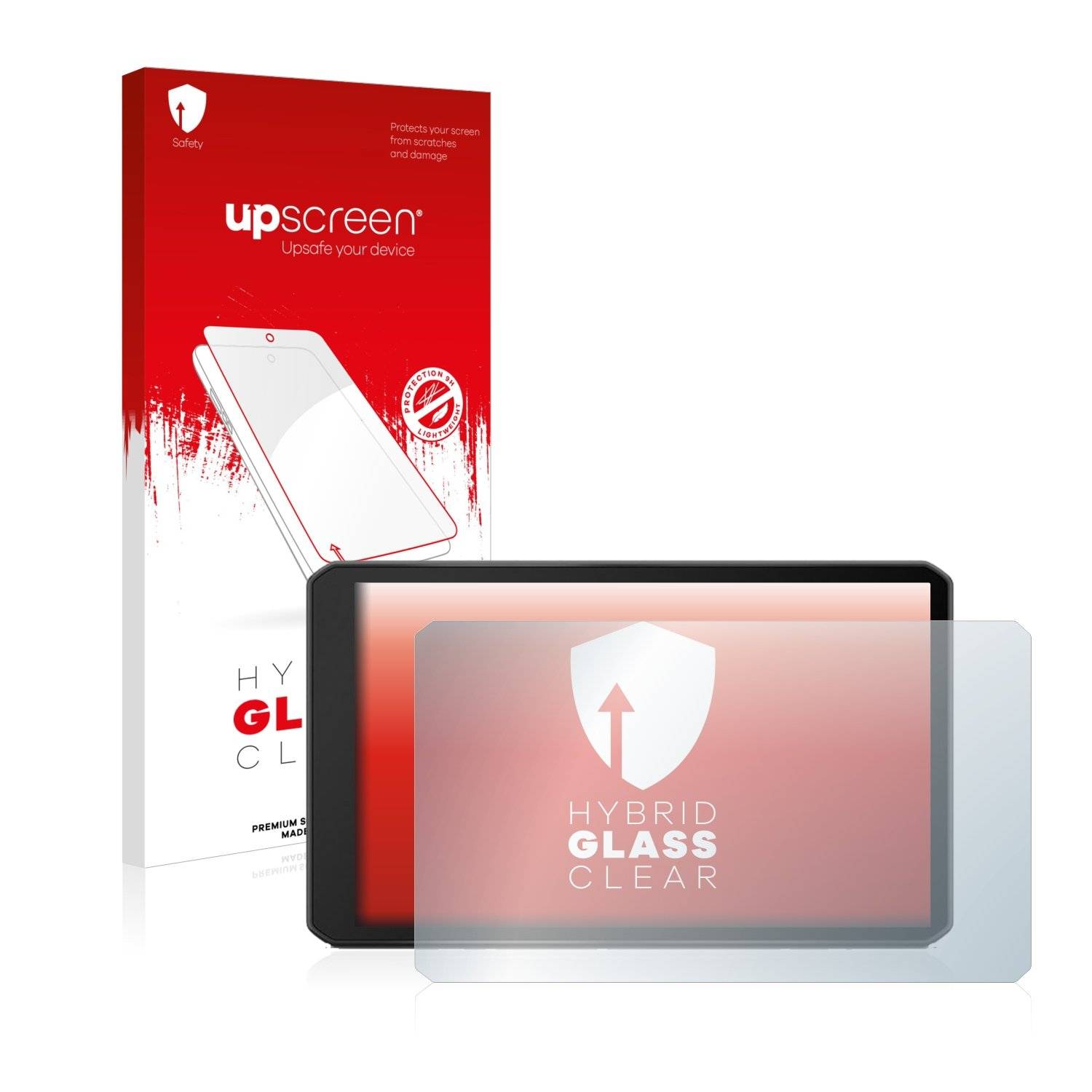 upscreen Flexible Schutz Glas Folie für Garmin dezl LGV710 Schutzglas 9H Hybridglas Klar