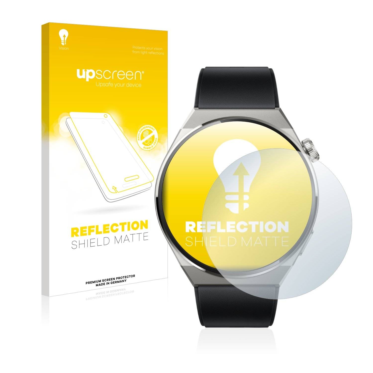 upscreen Schutzfolie für Huawei Watch GT 3 Pro Titanium (46mm) Folie Matt Entspiegelt Anti-Reflex