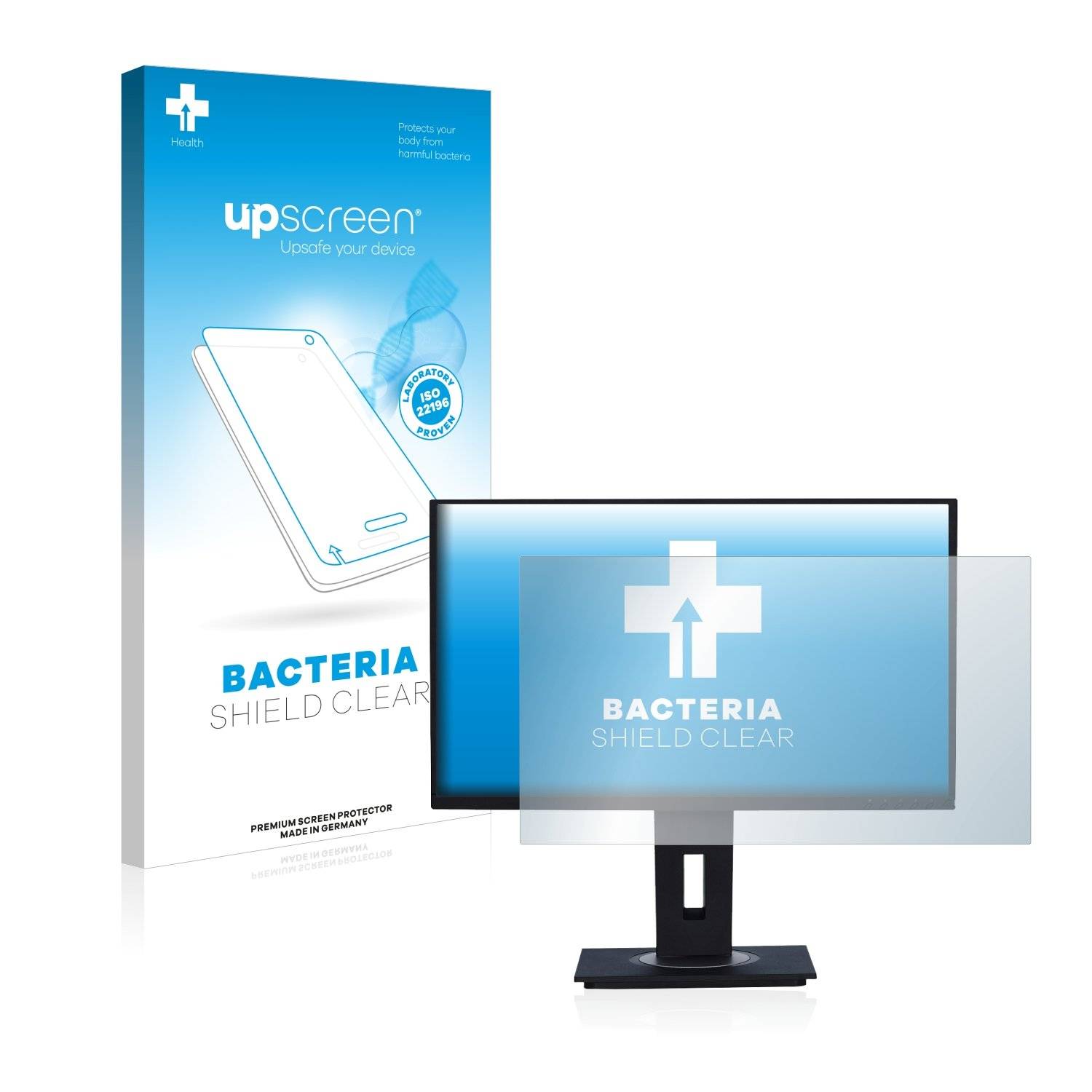 upscreen Bacteria Shield Clear Premium Antibakterielle Displayschutzfolie für ViewSonic