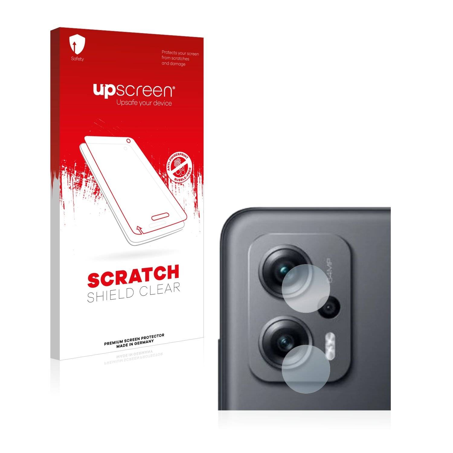 upscreen Schutzfolie für Xiaomi Poco X4 GT (NUR Kameraschutz) Kratzschutz Anti-Fingerprint Klar