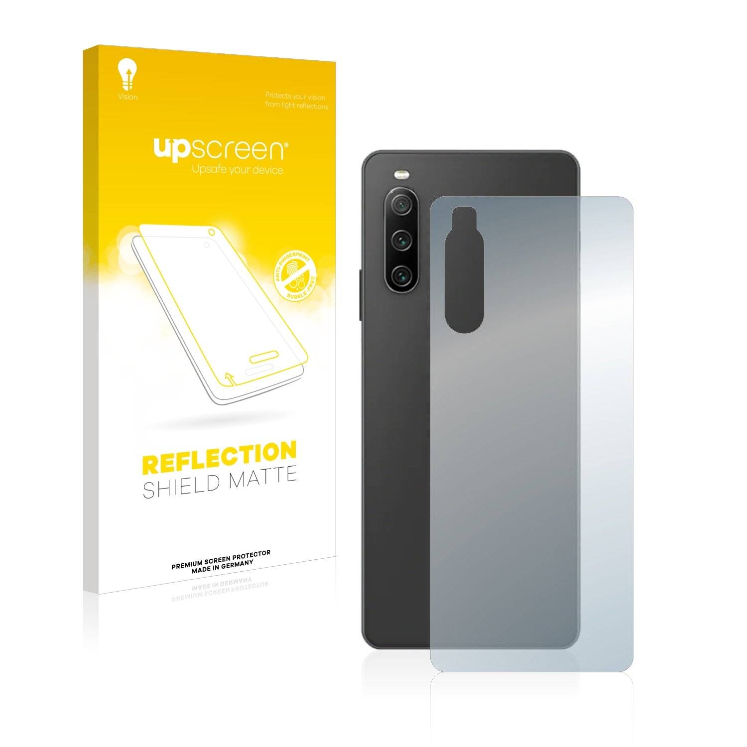 upscreen Schutzfolie für Sony Xperia 10 IV (Rückseite) Folie Matt Entspiegelt Anti-Reflex