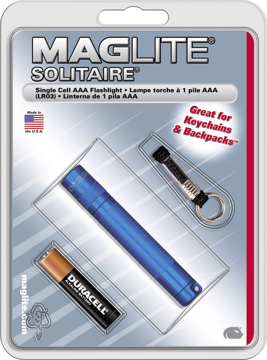 Mag-Lite Solitaire® Krypton Mini-Taschenlampe mit Schlüsselanhänger batteriebetrieben 37lm 3.75h 24g