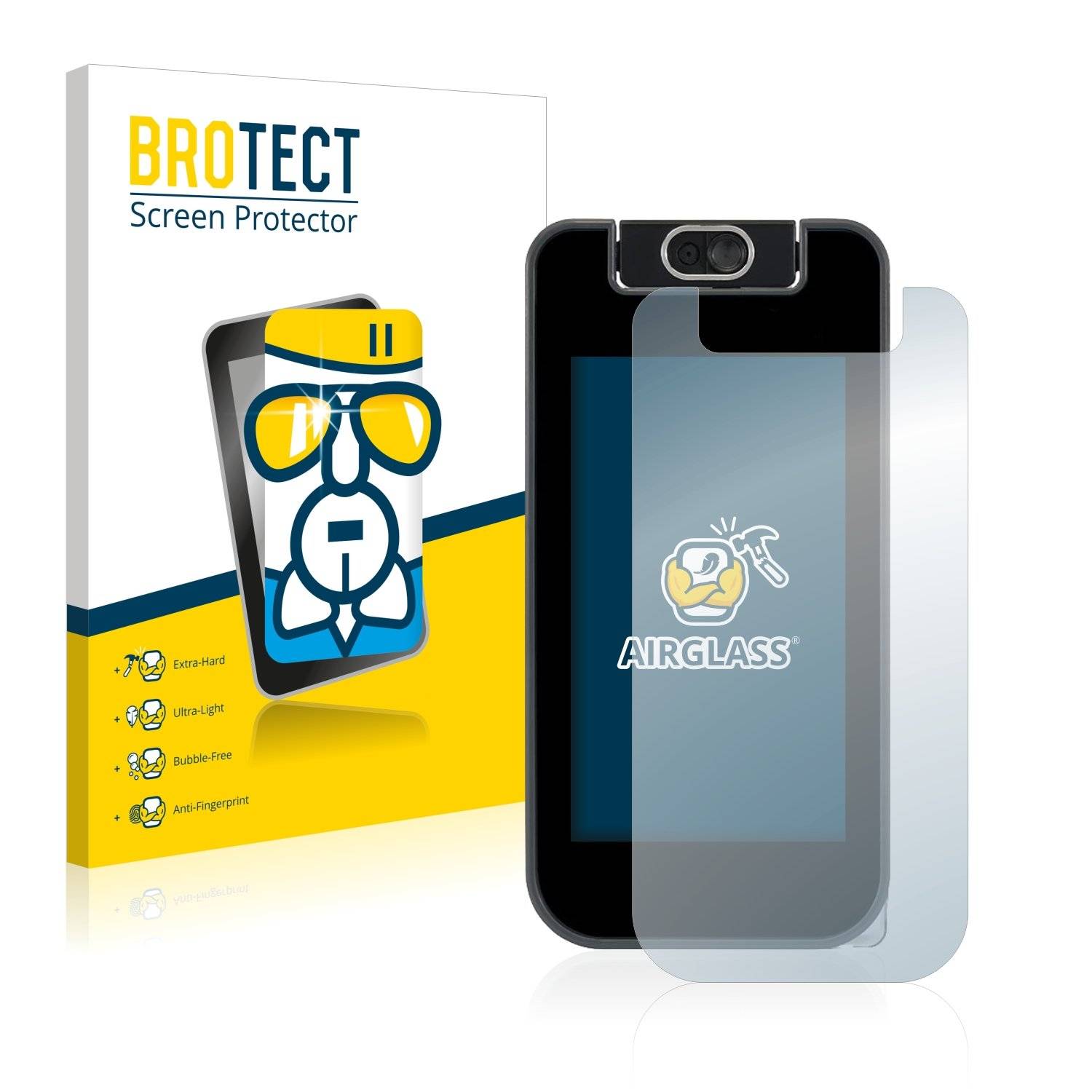 BROTECT AirGlass Flexible Schutz Glas Folie für Vtech KidiBuzz 3 Klar Transparent