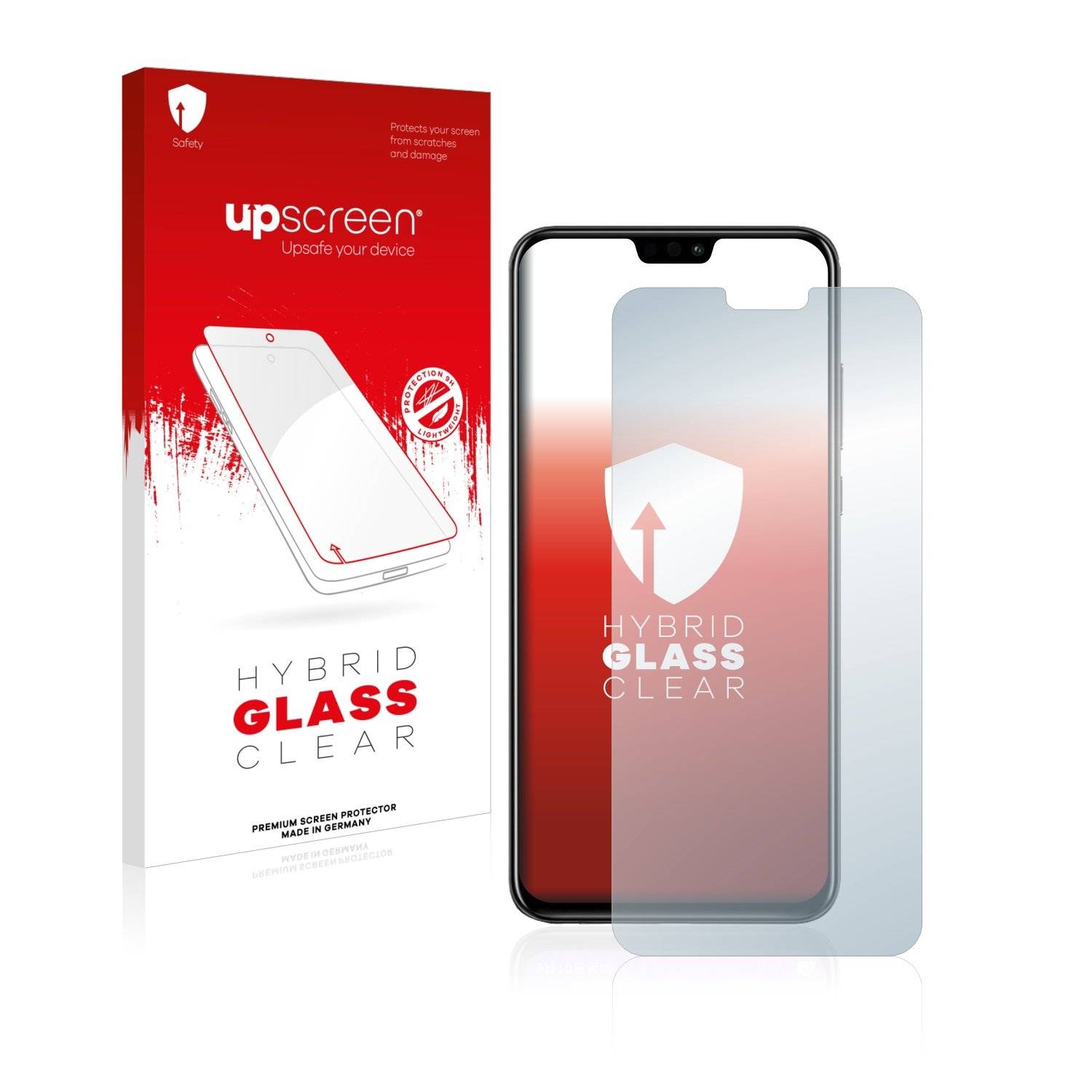 upscreen Flexible Schutz Glas Folie für Honor 8X Schutzglas 9H Hybridglas Klar