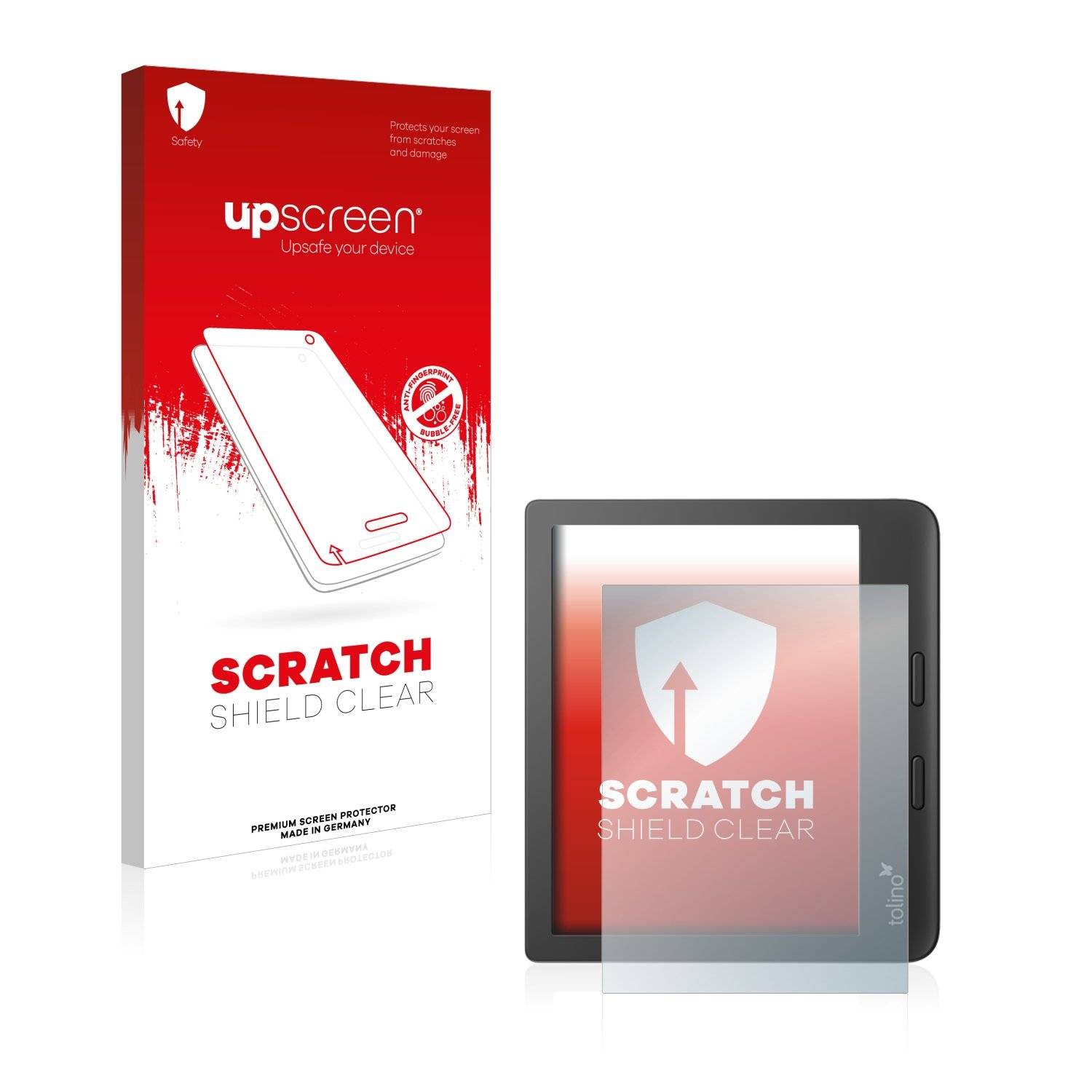 upscreen Schutzfolie für Tolino Vision 6 / 5 Kratzschutz Anti-Fingerprint Klar