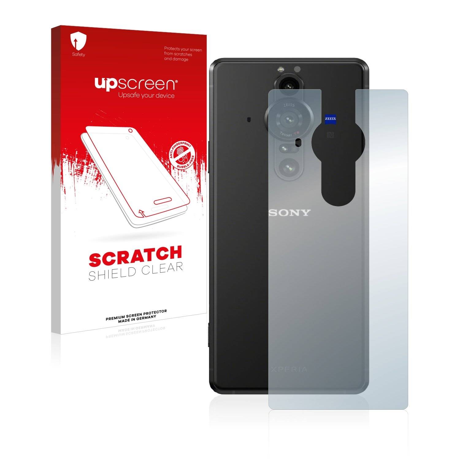 upscreen Schutzfolie für Sony Xperia Pro-I (Rückseite) Kratzschutz Anti-Fingerprint Klar