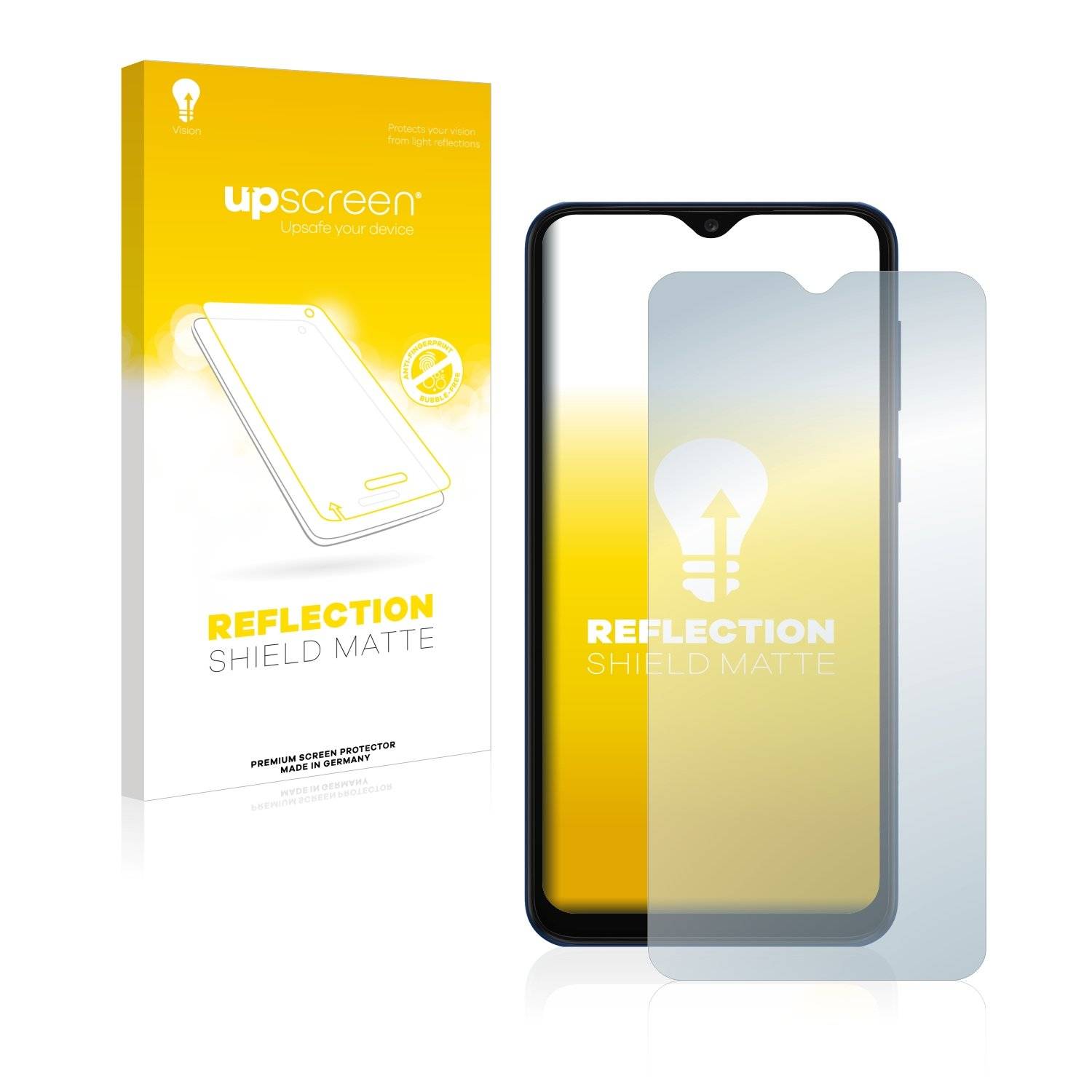 upscreen Schutzfolie für Samsung Galaxy A03 Folie Matt Entspiegelt Anti-Reflex