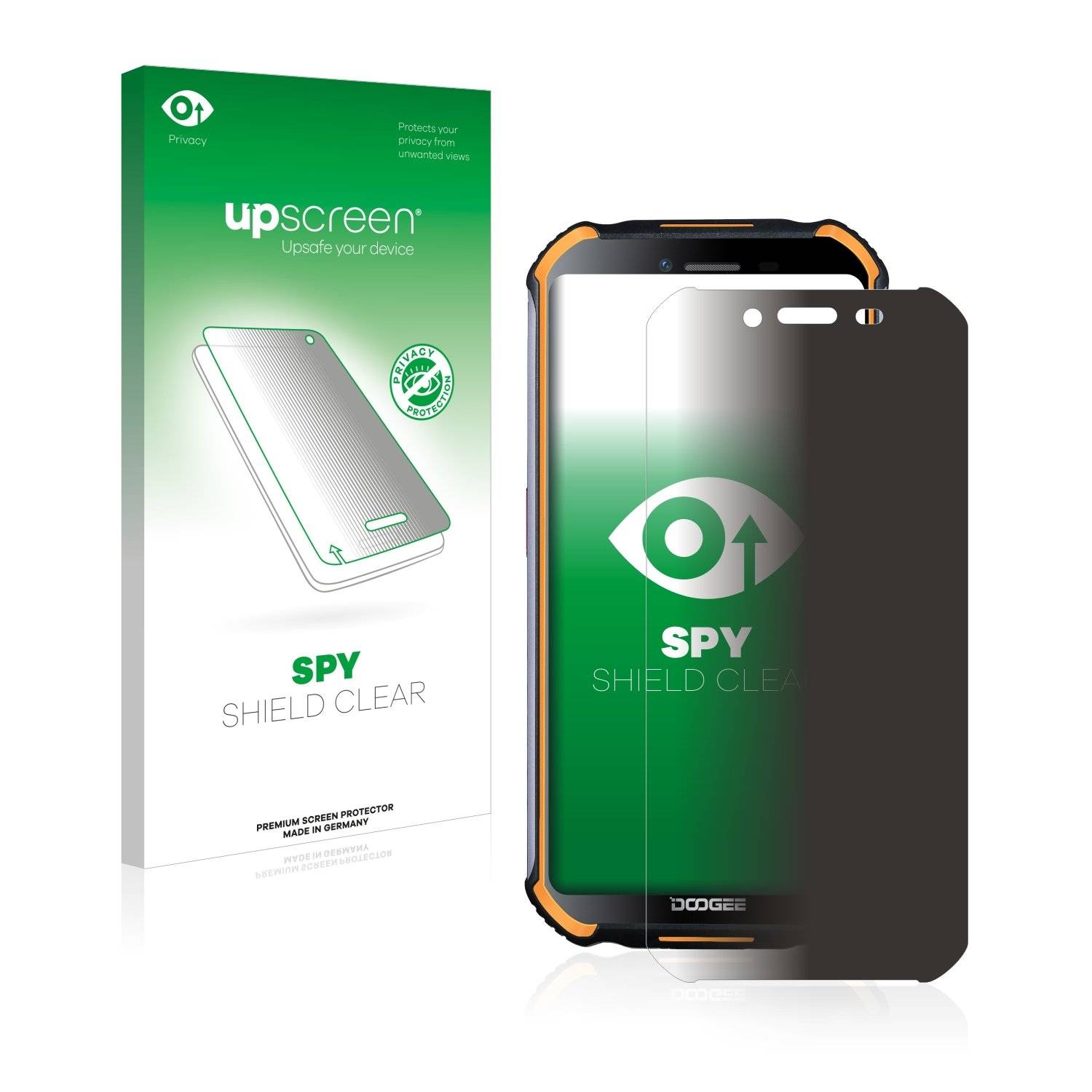 upscreen Blickschutzfolie für Doogee S40 Pro Anti-Spy Privacy Blaulichtschutz Sichtschutzfolie